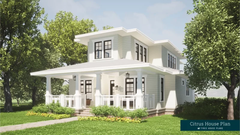 Front view. Citrus by Tyree House Plans.