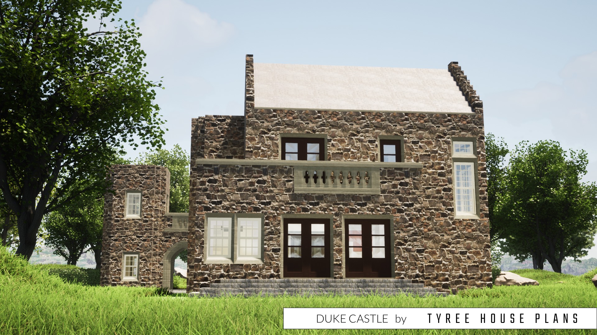 Duke Castle House Plan by Tyree House Plans