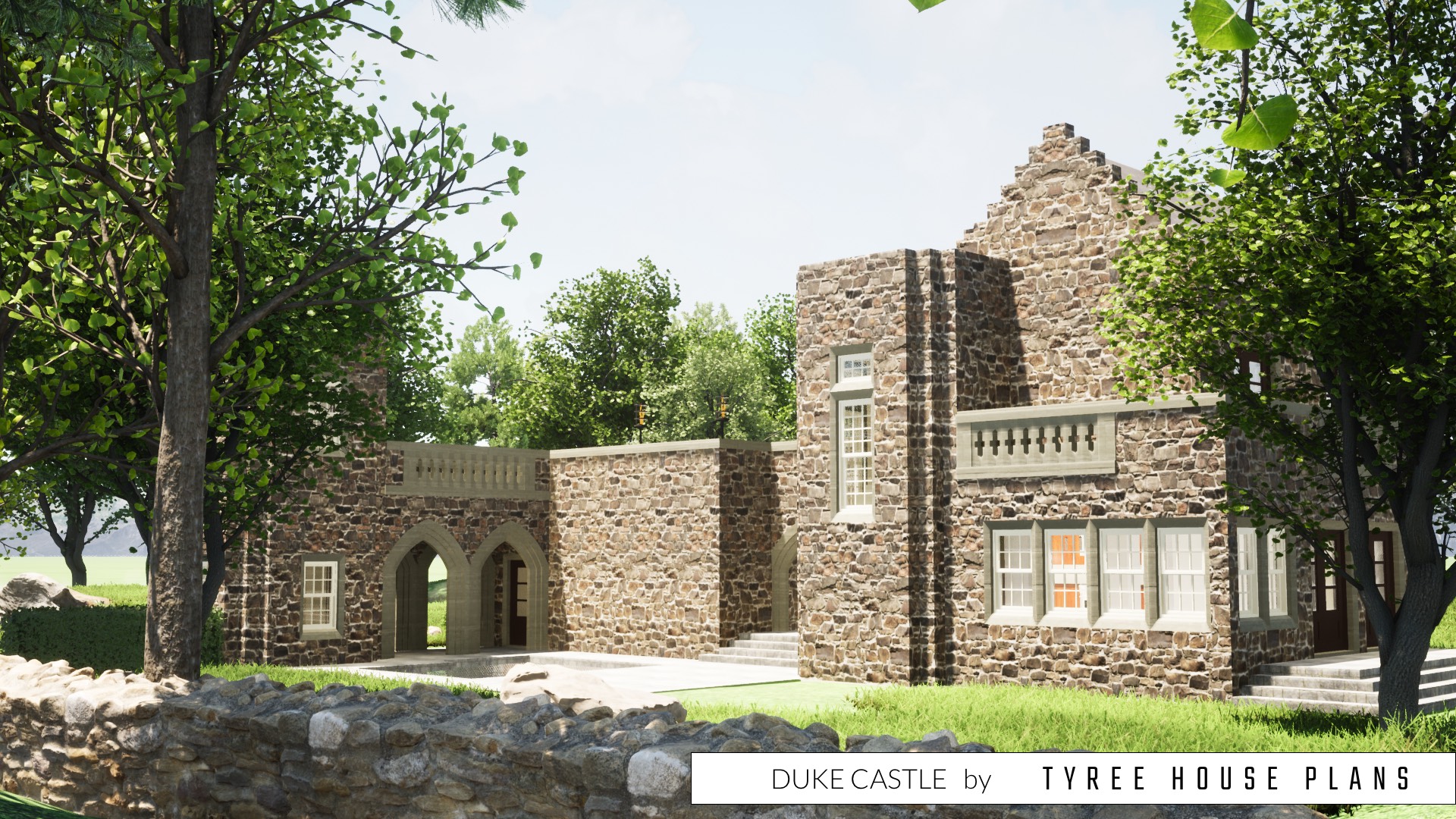 Duke Castle House Plan by Tyree House Plans