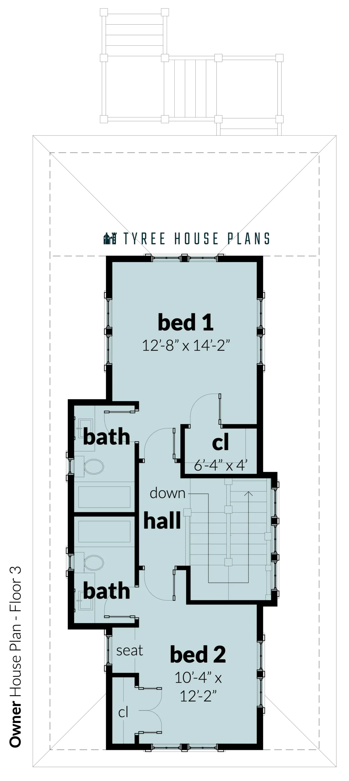 Floor 3 - Owner by Tyree House Plans