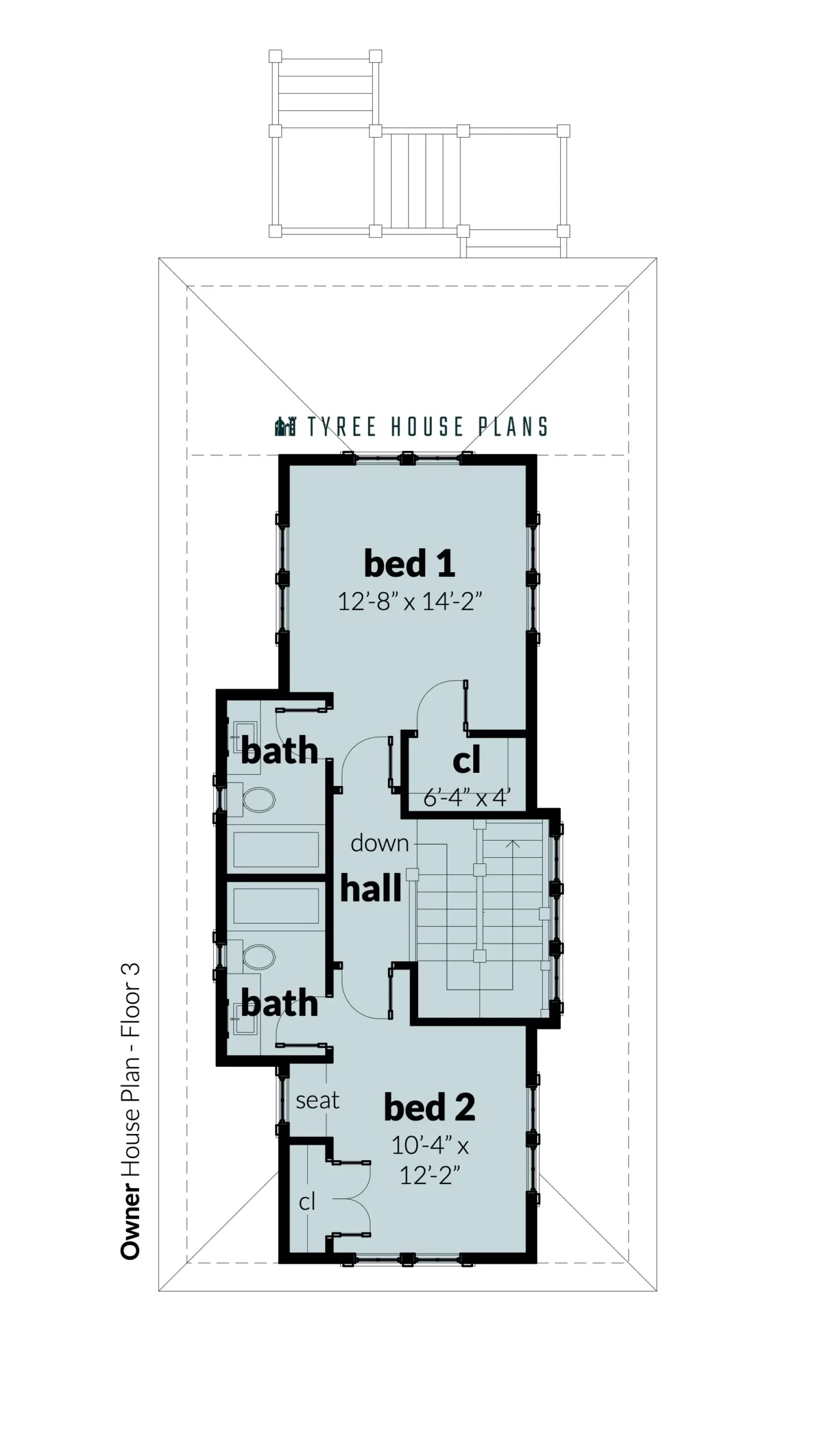 Floor 3 - Owner by Tyree House Plans