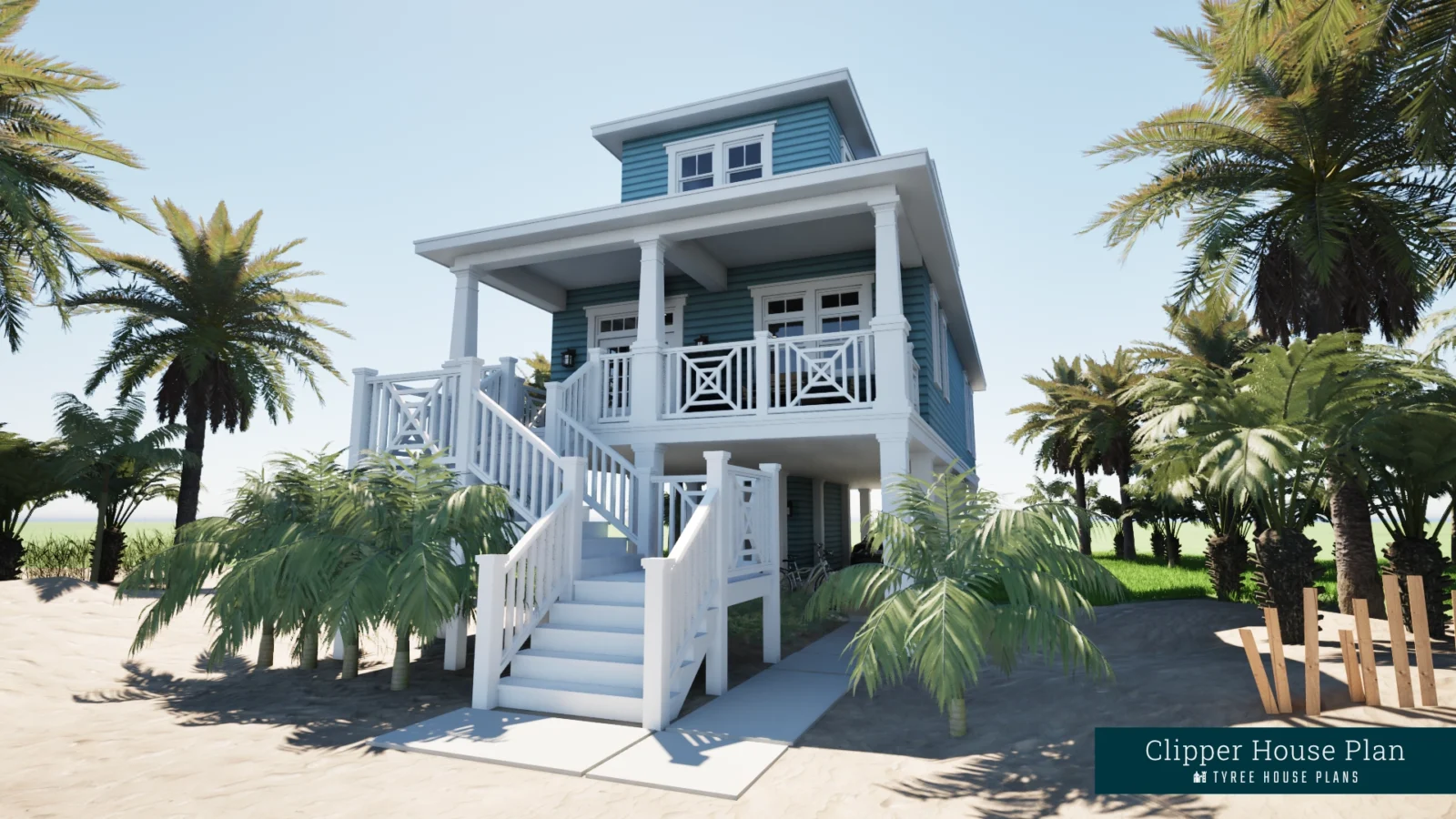 Front - Clipper by Tyree House Plans