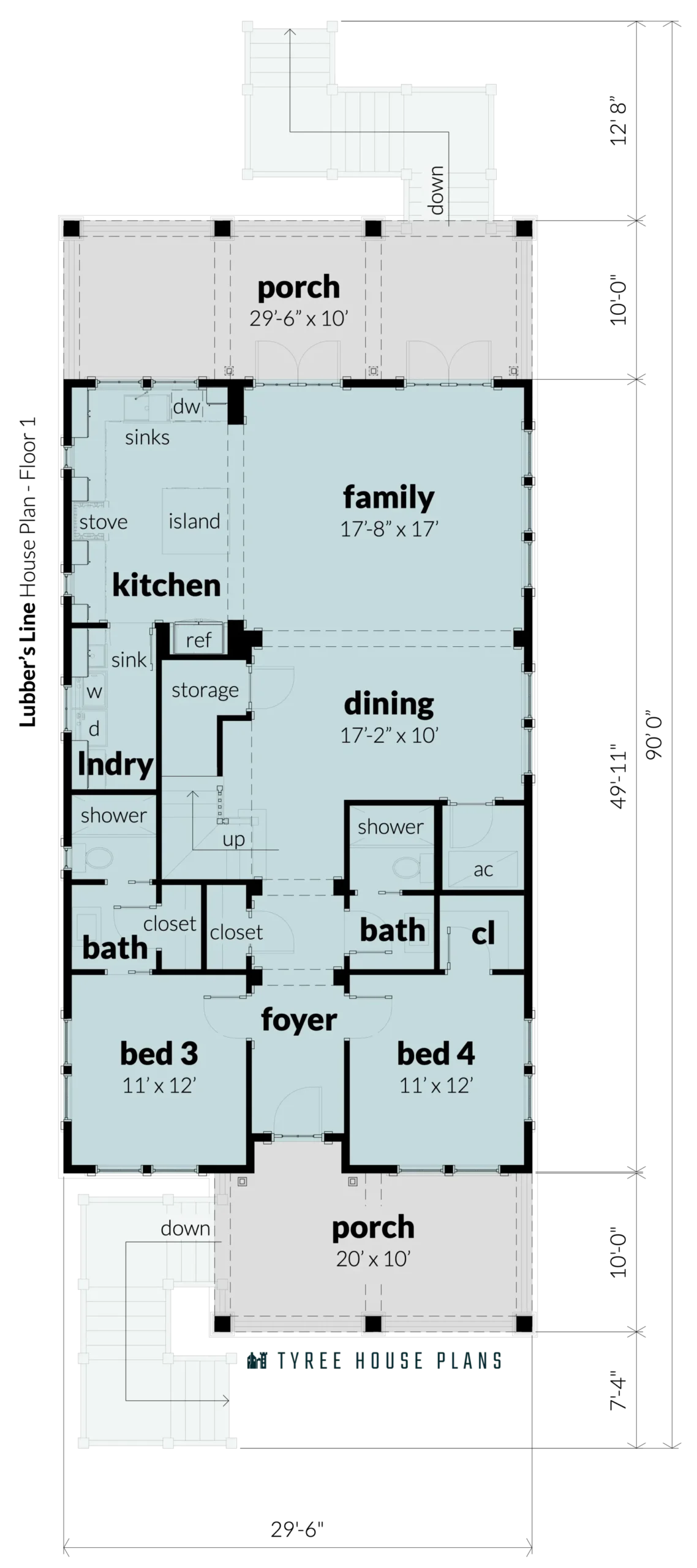 Floor 2 - Lubber's Line by Tyree House Plans