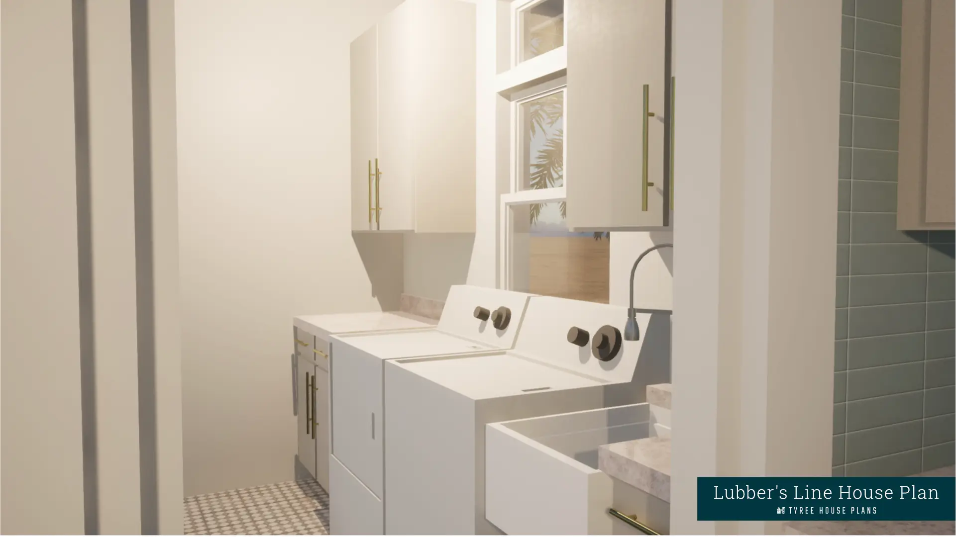 Laundry - Lubber's Line by Tyree House Plans