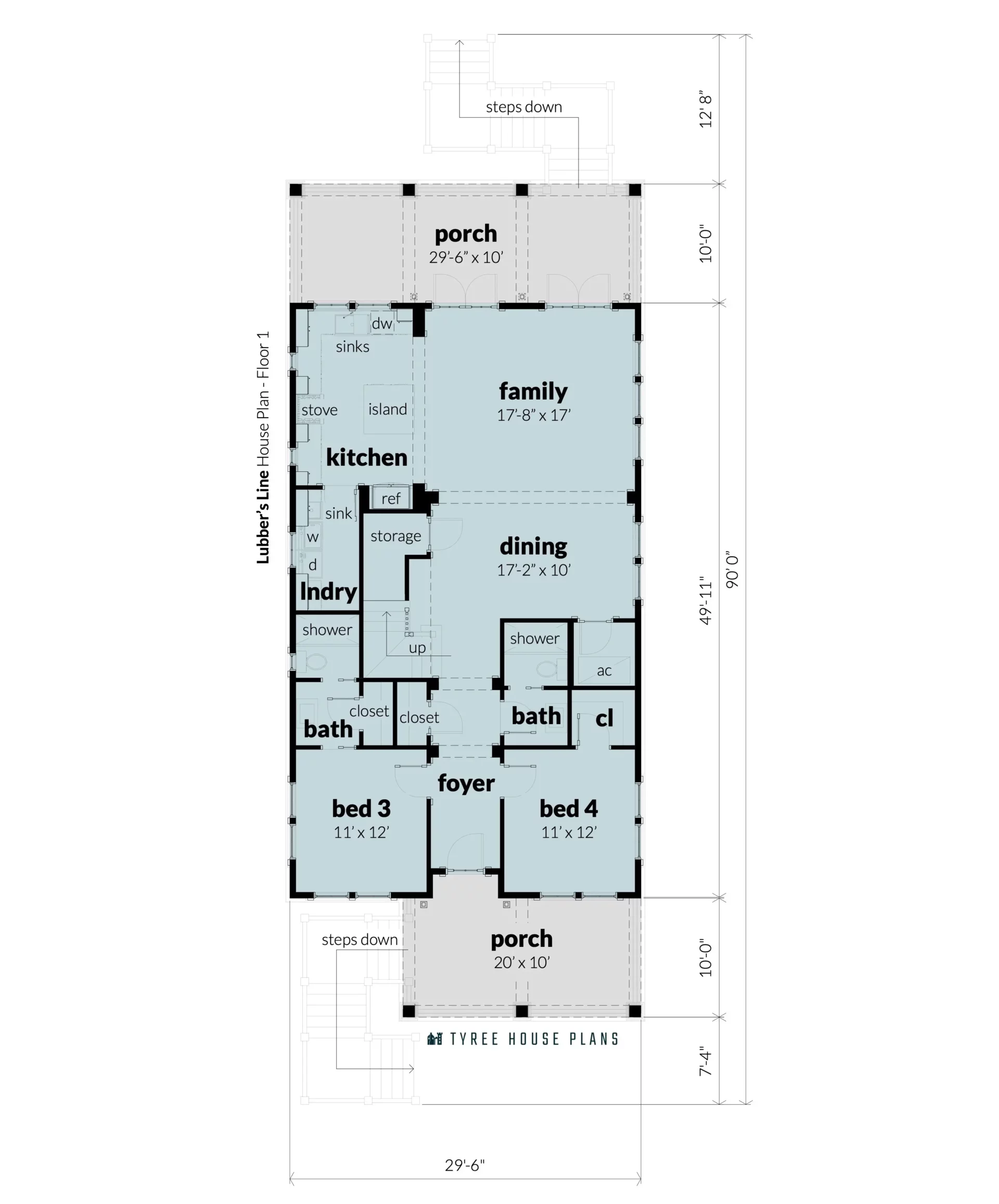 Floor 2 - Lubber's Line by Tyree House Plans