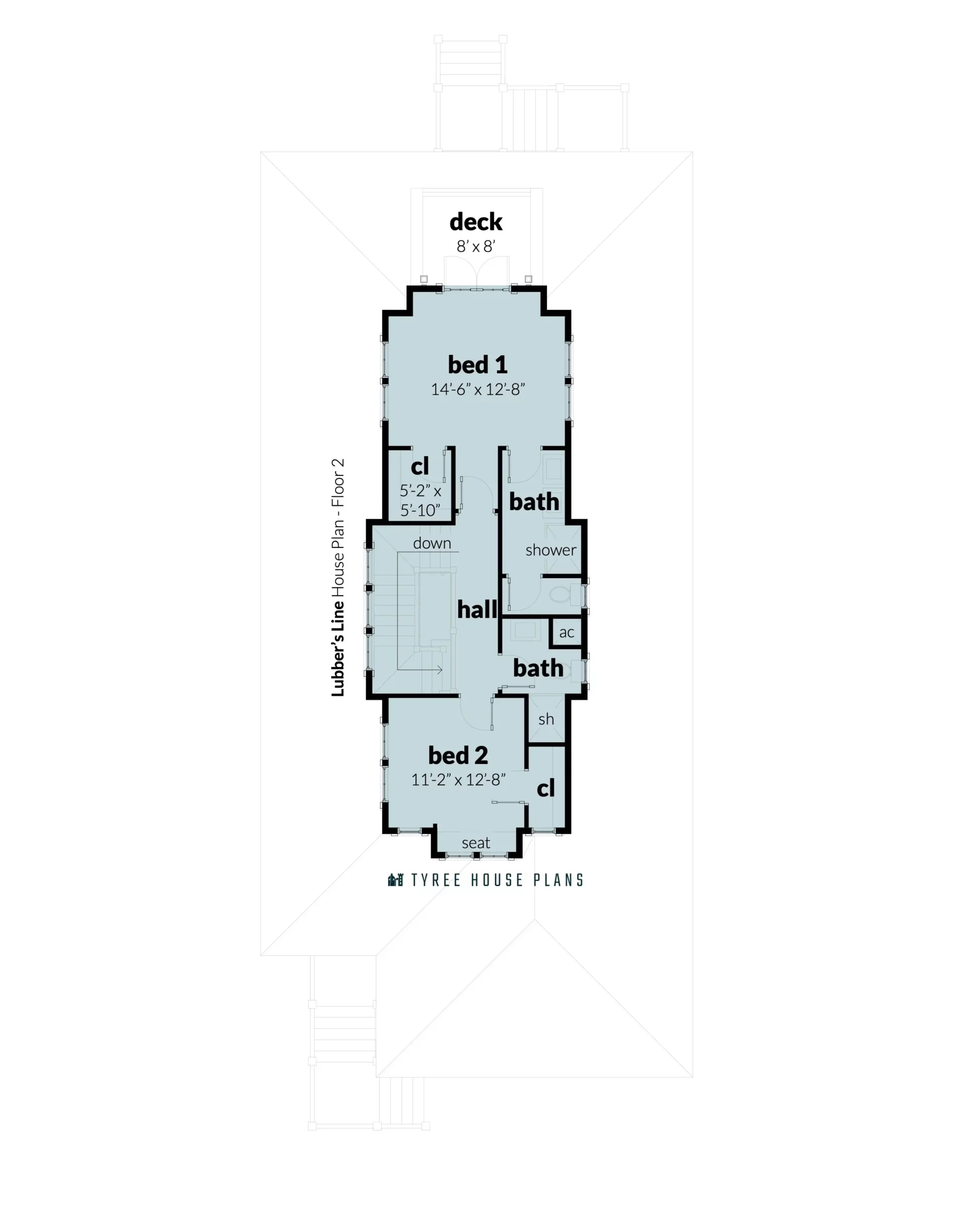 Floor 3 - Lubber's Line by Tyree House Plans