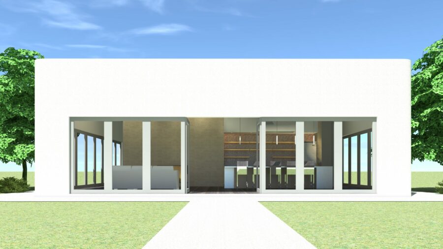 Square Modern Loft Home. 1600 Square Feet. Sheridan by Tyree House Plans.