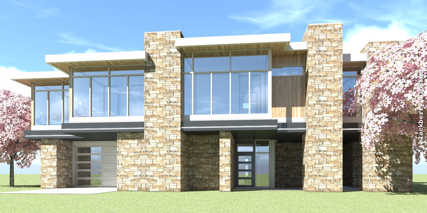 Blackberry Blossom Large Elevated Modern Home With 2 Elevators By Tyree House Plans 