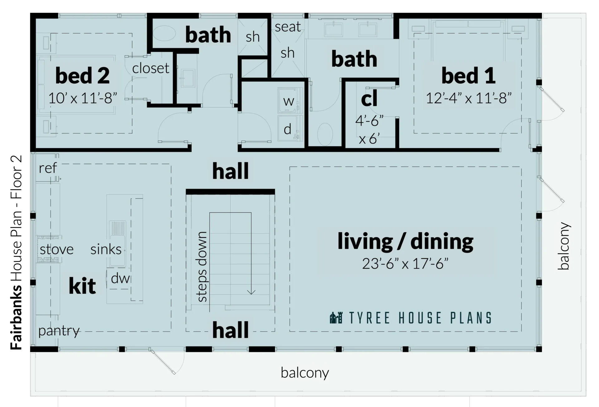 Floor 2 - Fairbanks by Tyree House Plans