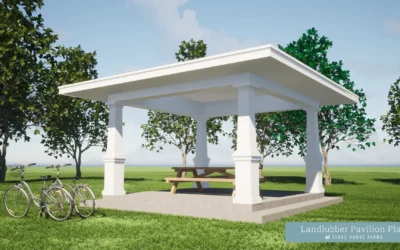 Landlubber Pavilion. A Beautiful Picnic Shelter Plan.