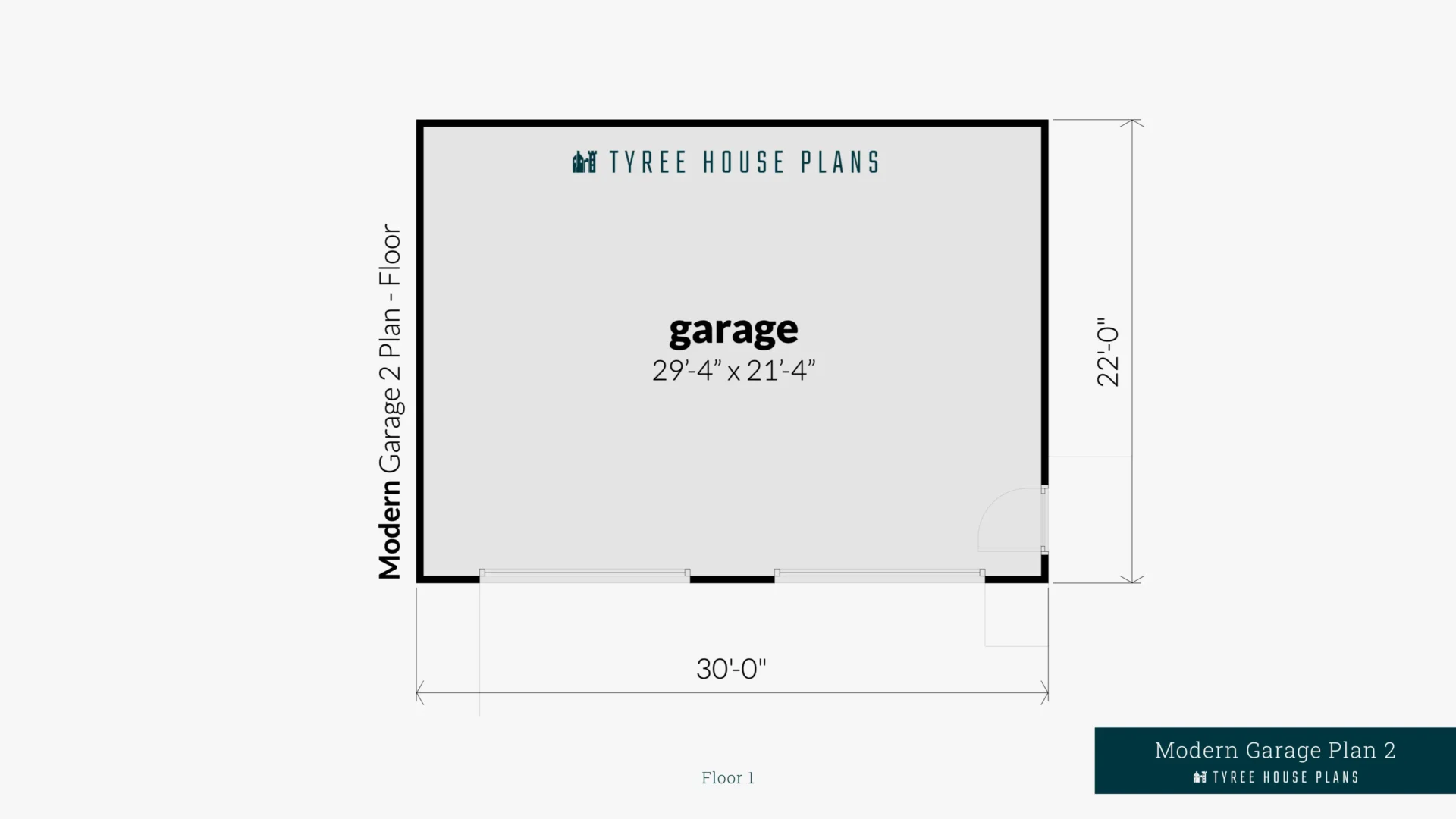 Modern Garage Plan 2 Floor Artwork by Tyree House Plans