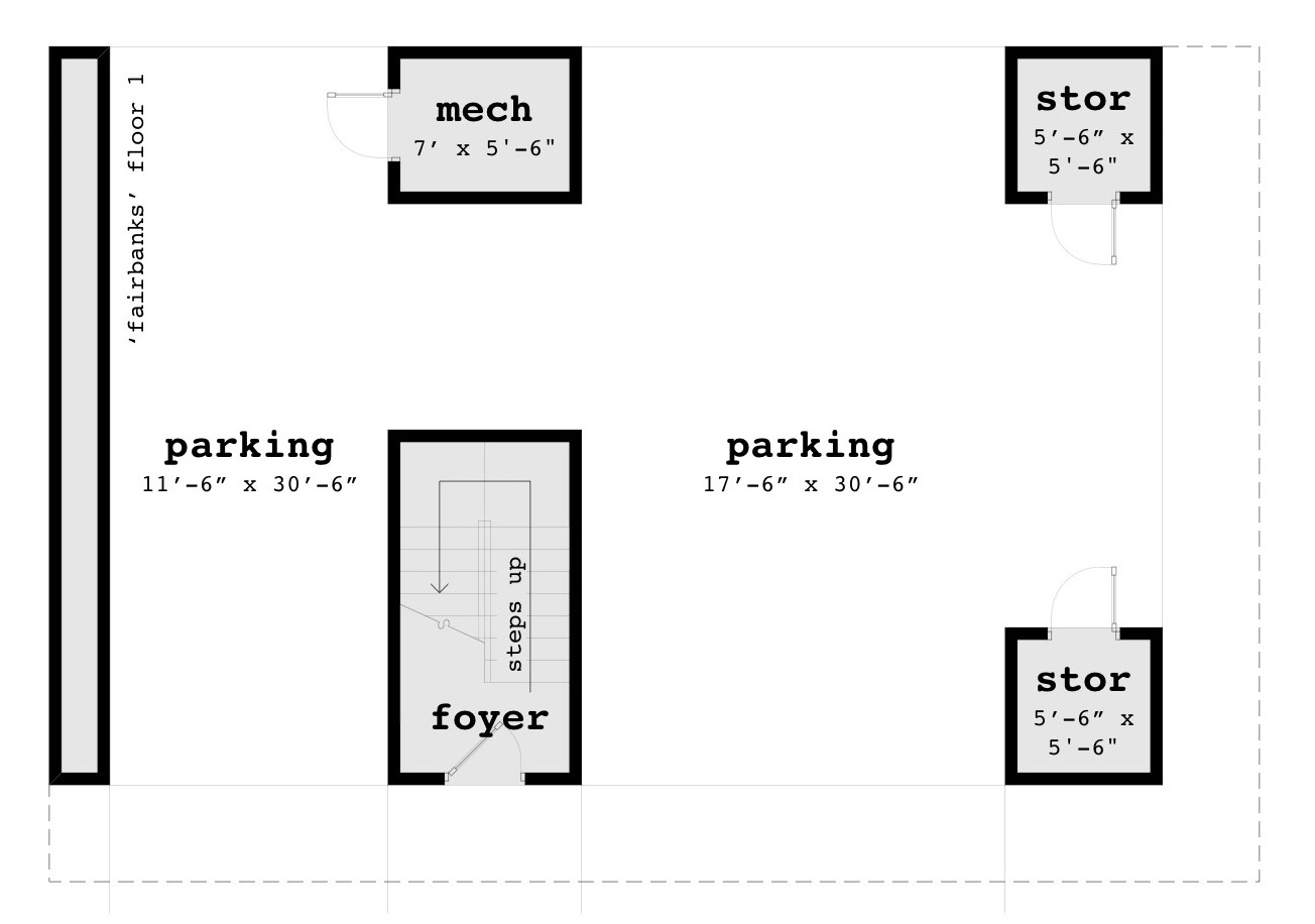 Floor 1 - Fairbanks House Plan - Tyree House Plans