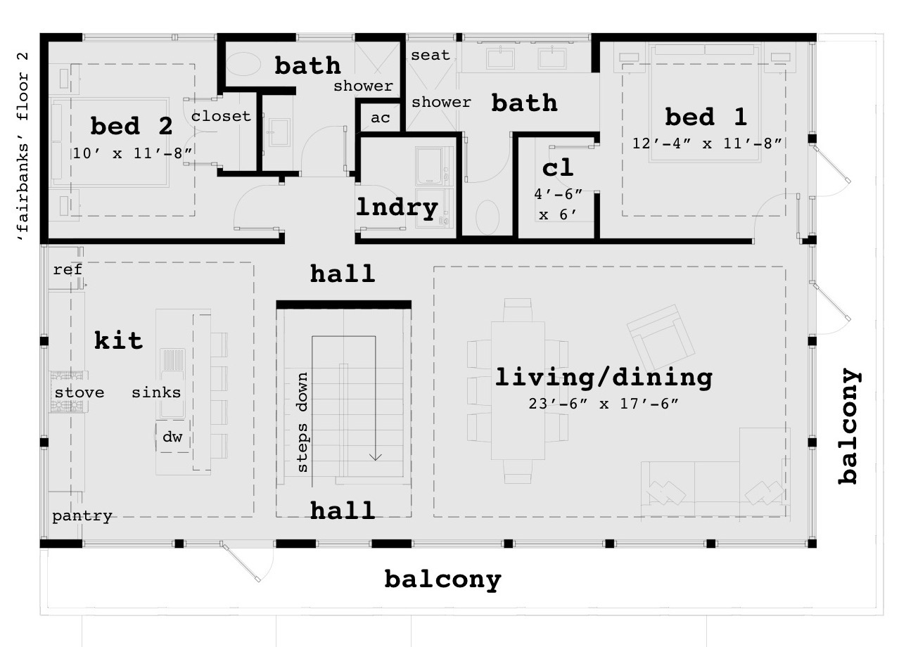 Floor 2 - Fairbanks House Plan - Tyree House Plans