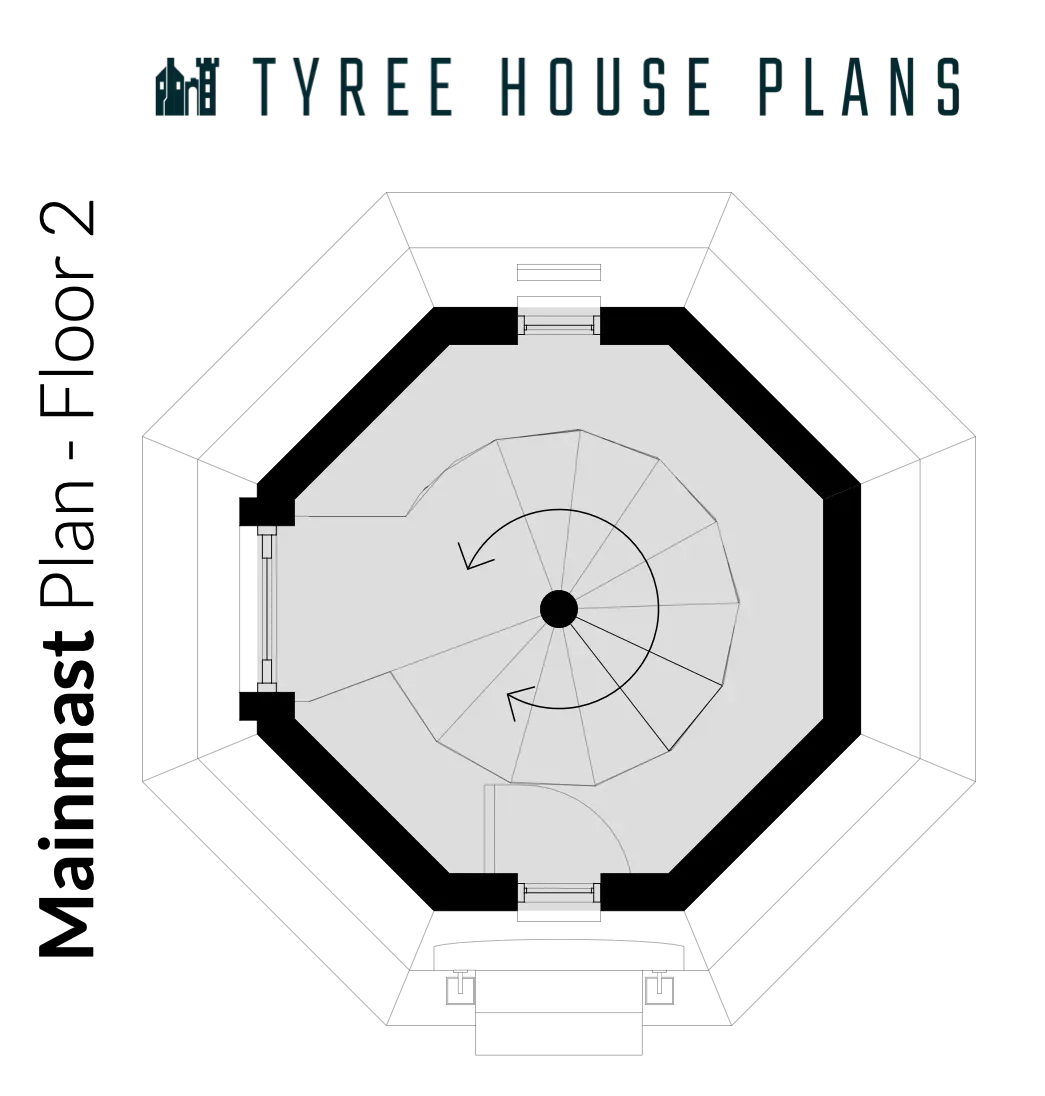 Floor 2 - Mainmast by Tyree House Plans