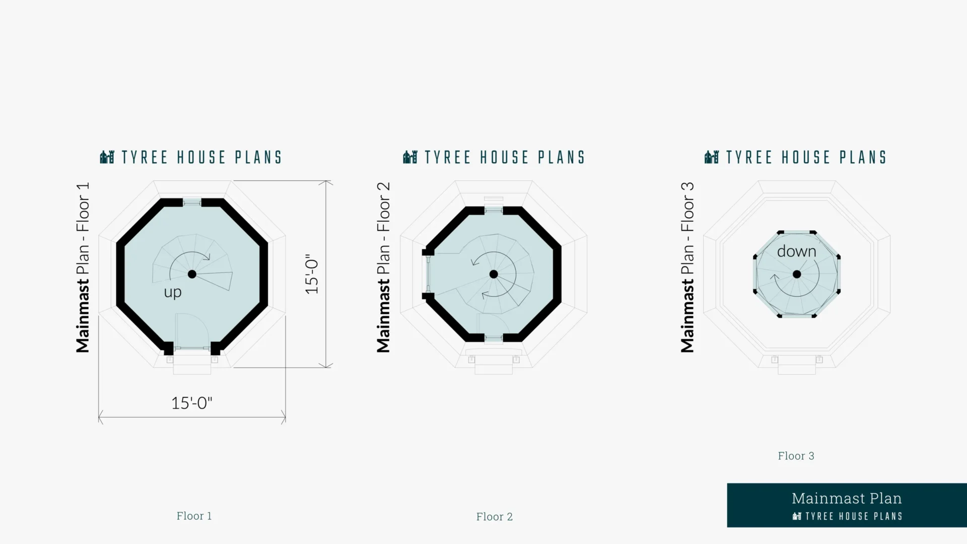 Mainmast Plan Floor Artwork by Tyree House Plans