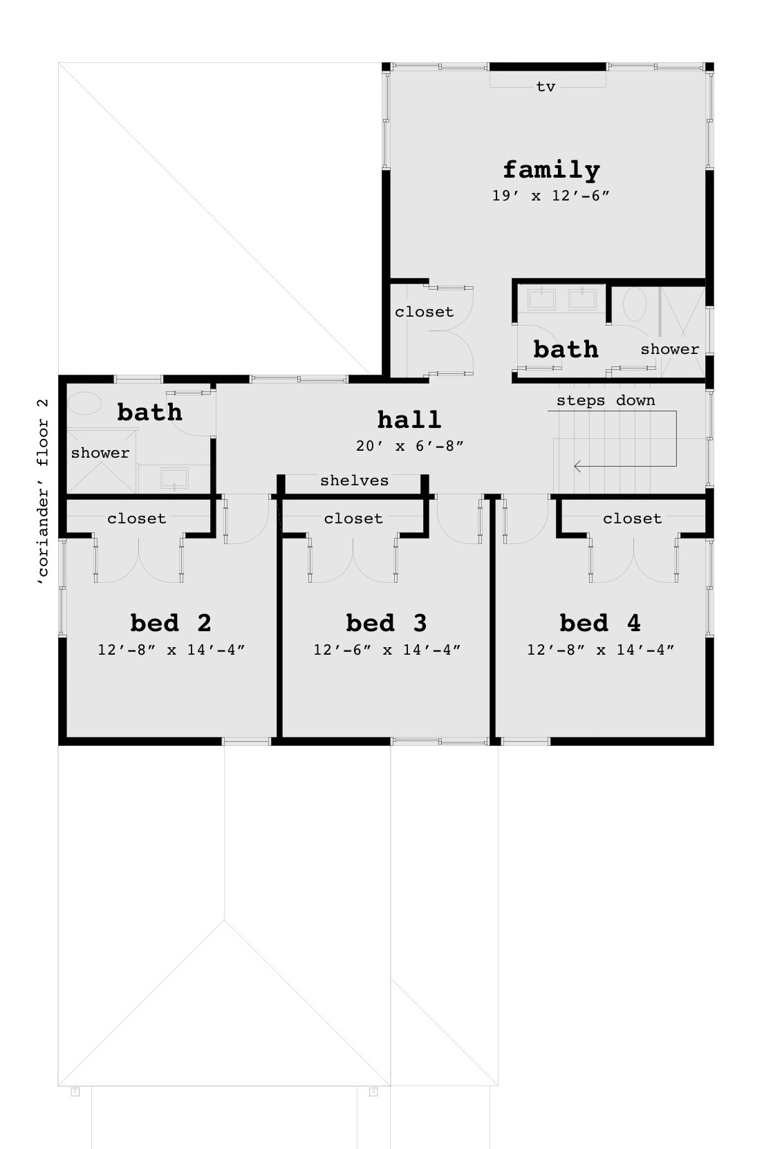Floor 2 - Coriander House Plan - Tyree House Plans