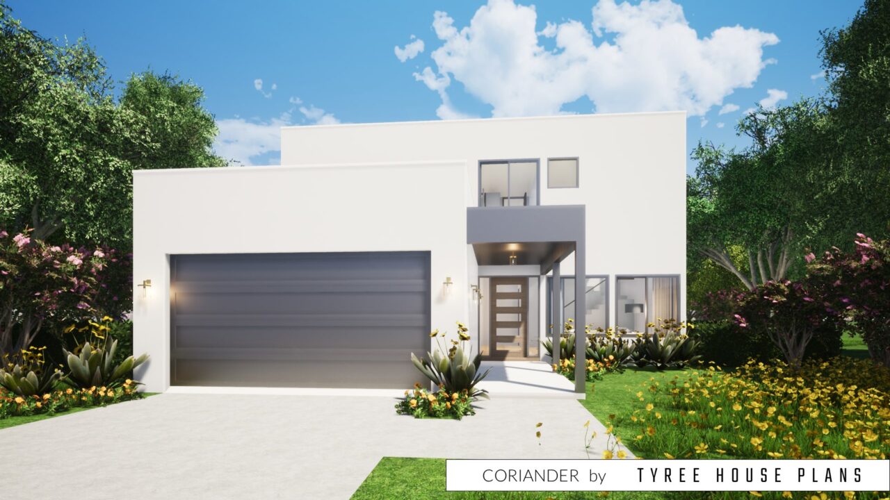 Front view. Coriander by Tyree House Plans.