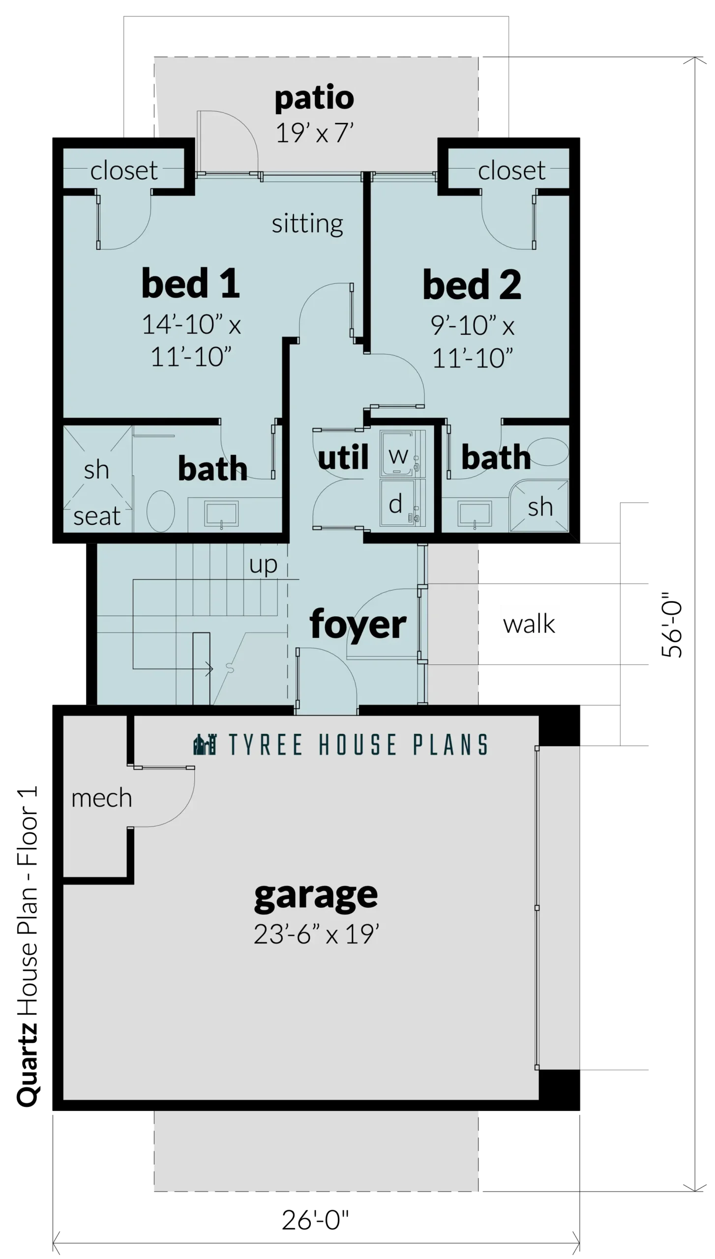 Floor 1 - Quartz by Tyree House Plans