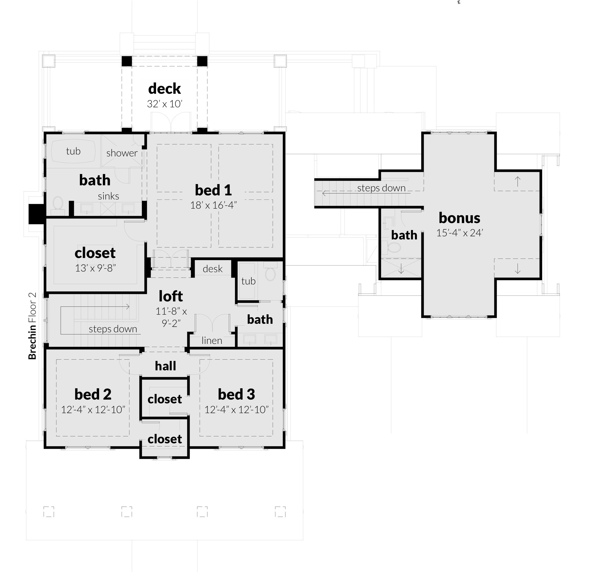 Floor 2 - Brechin House Plan by Tyree House Plans