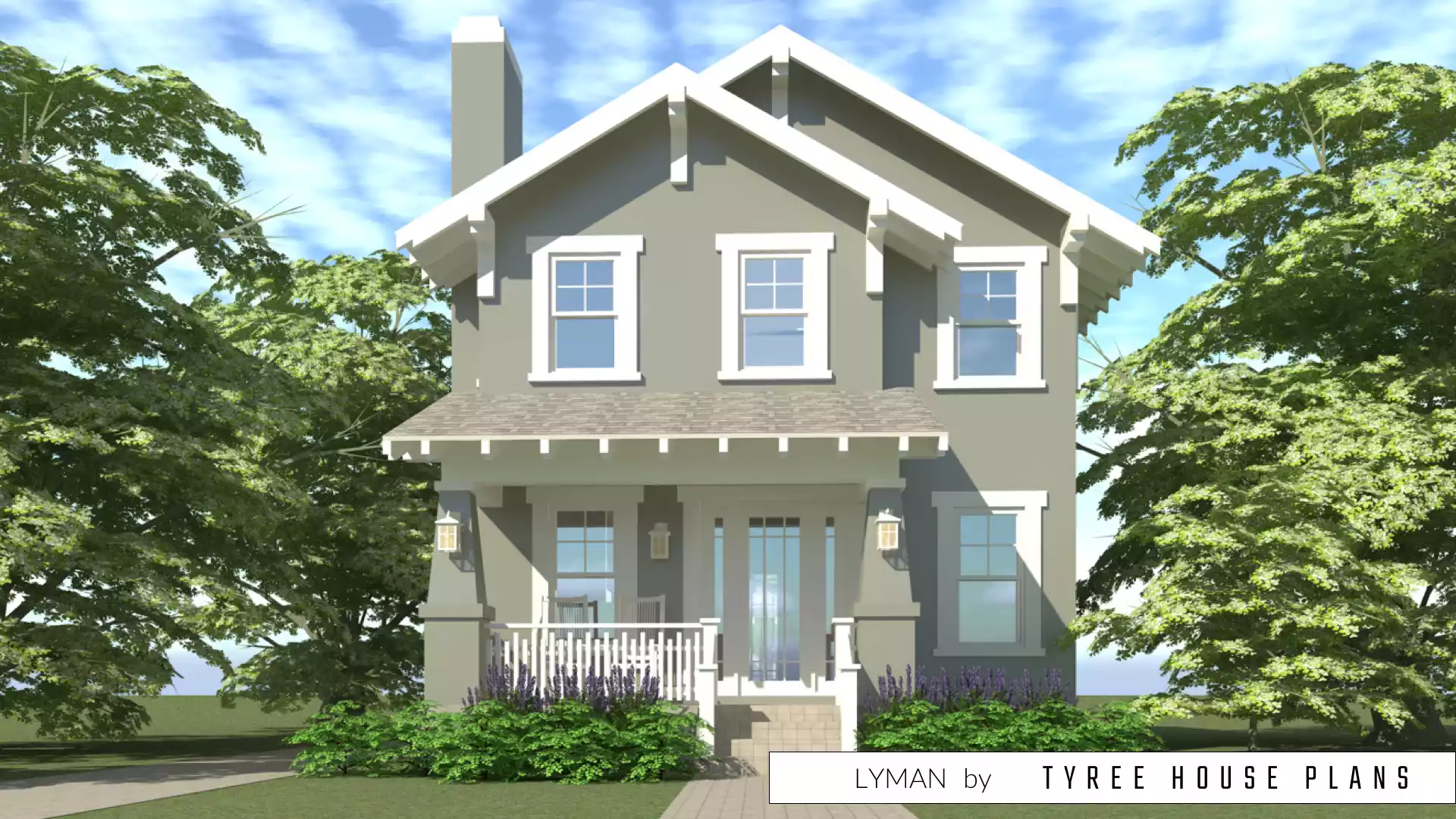 Front view. Lyman by Tyree House Plans.