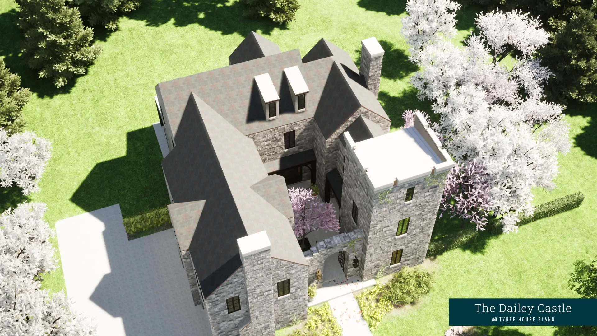 View from Above. Dailey Castle by Tyree House Plans.