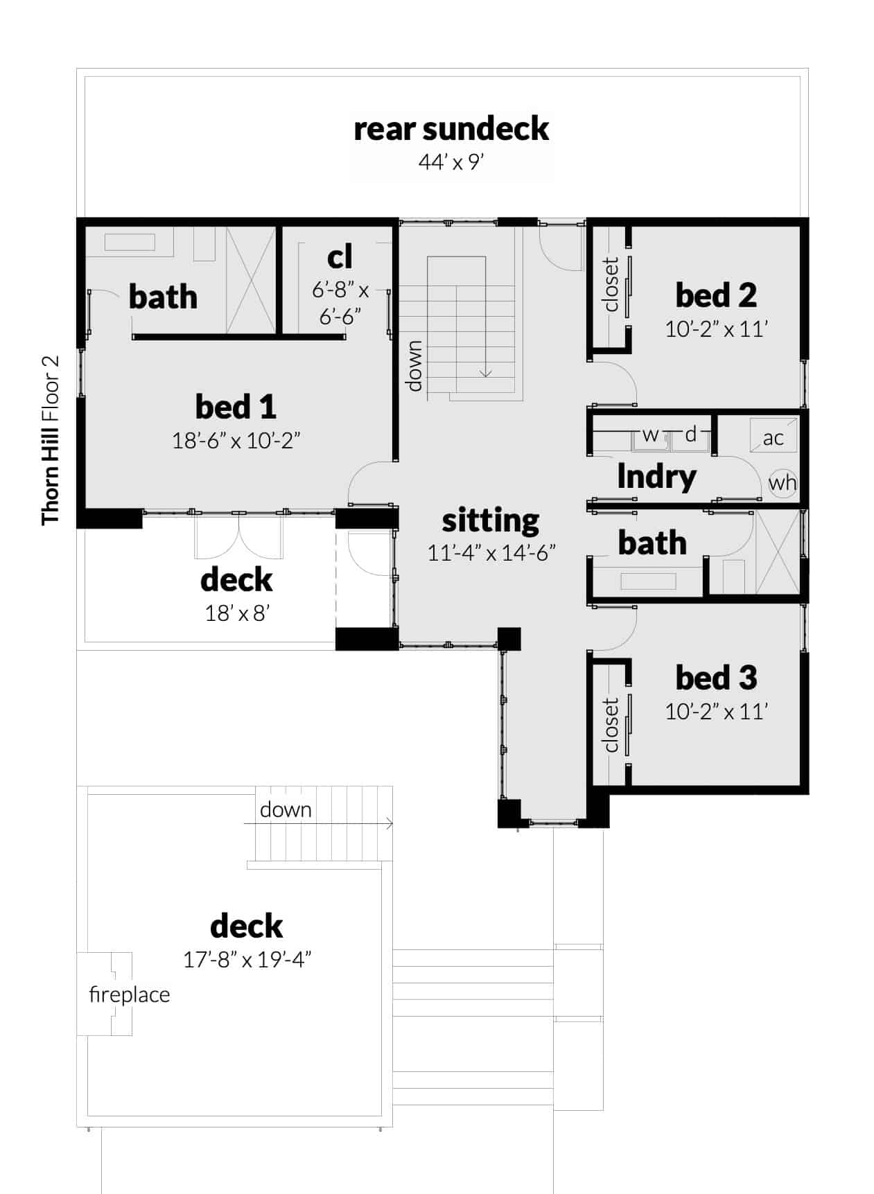 Floor 2 - Thorn Hill House Plan