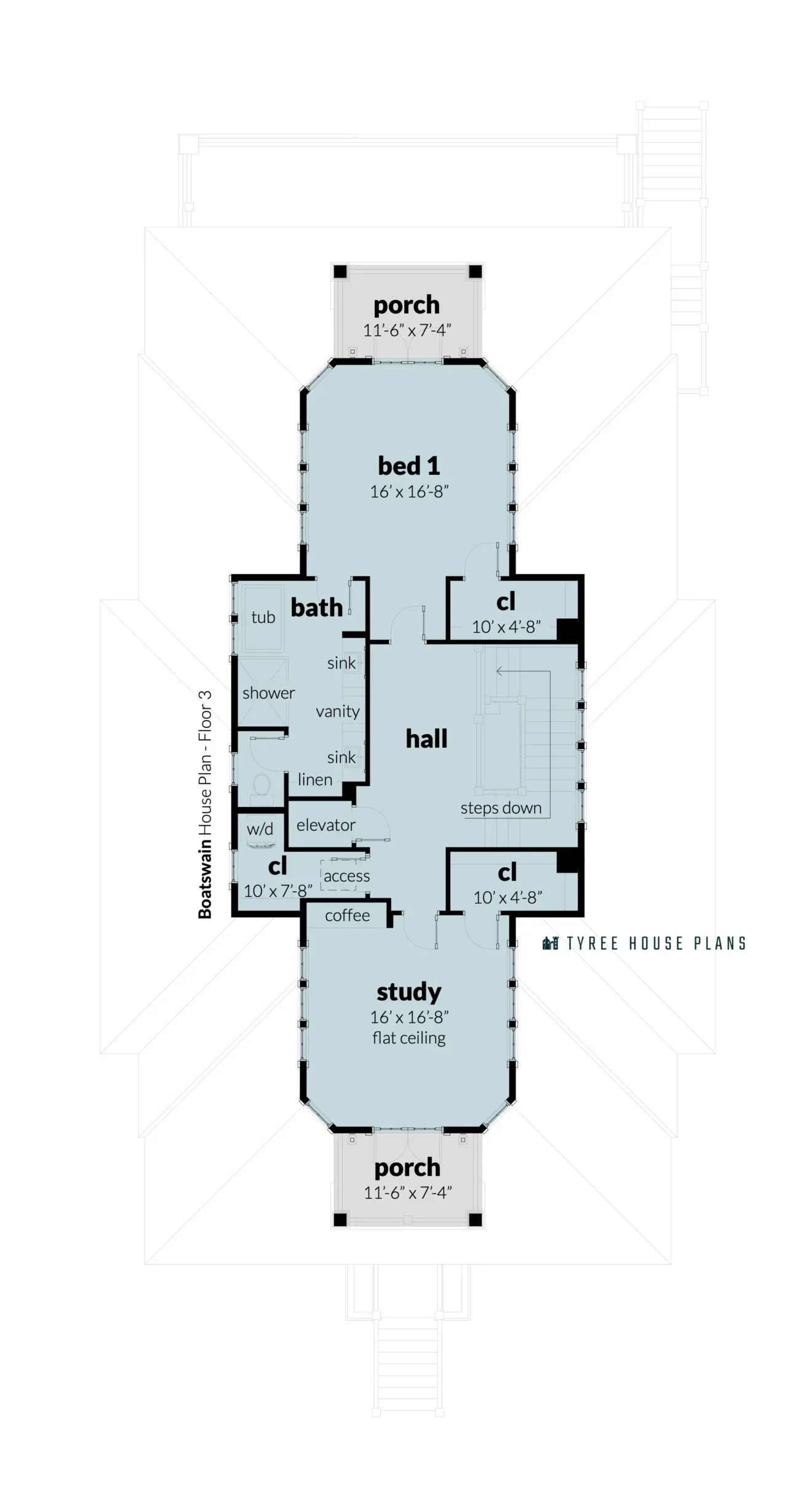Floor 3. Boatswain by Tyree House Plans