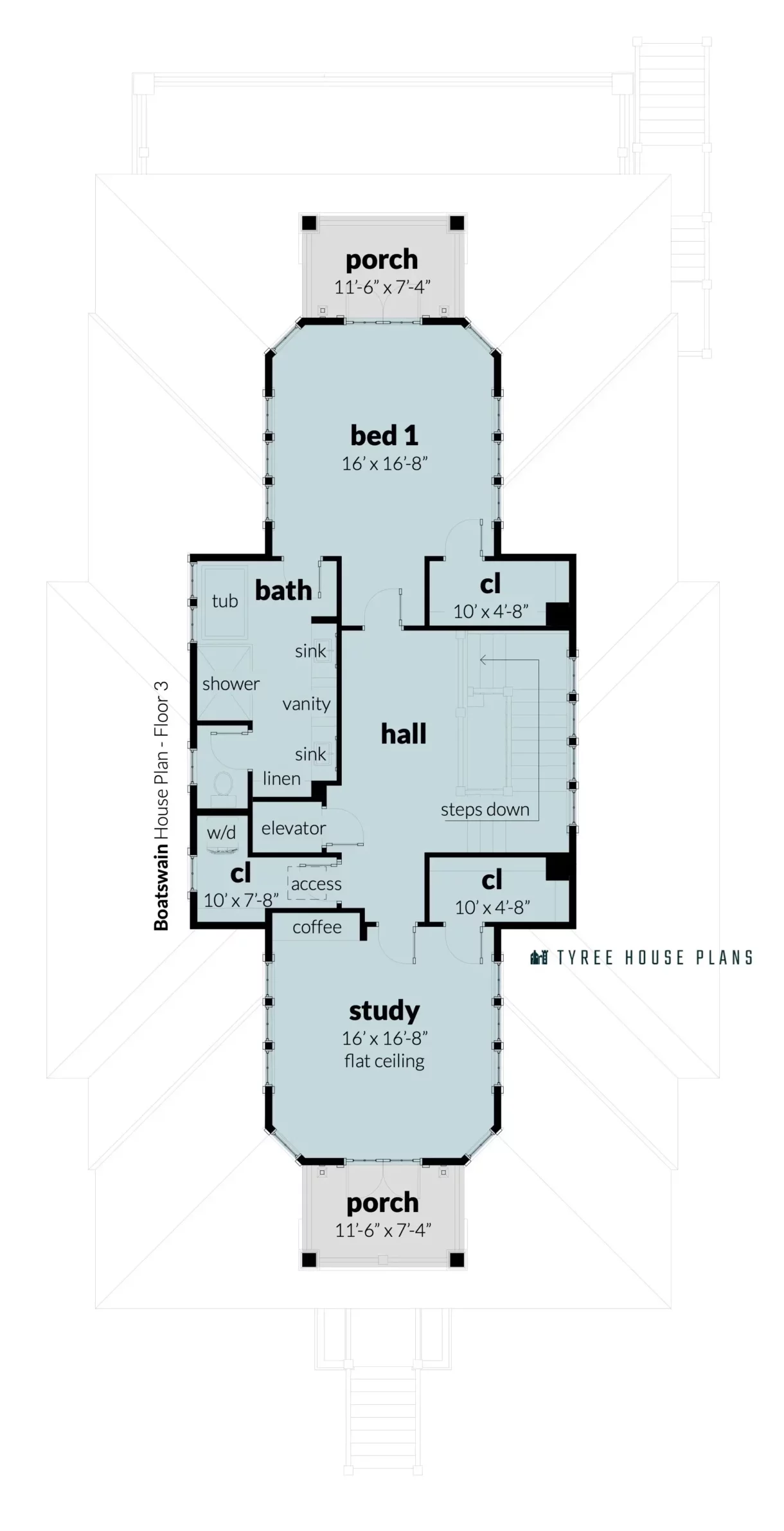 Floor 3. Boatswain by Tyree House Plans