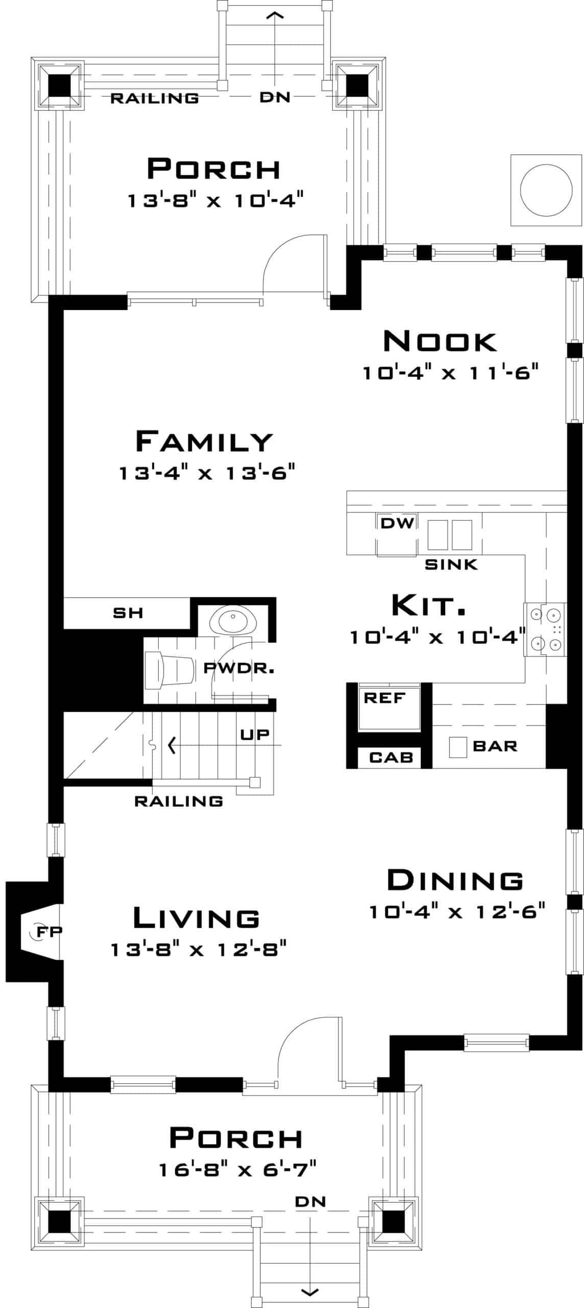 Floor 1 - Blake House Plan
