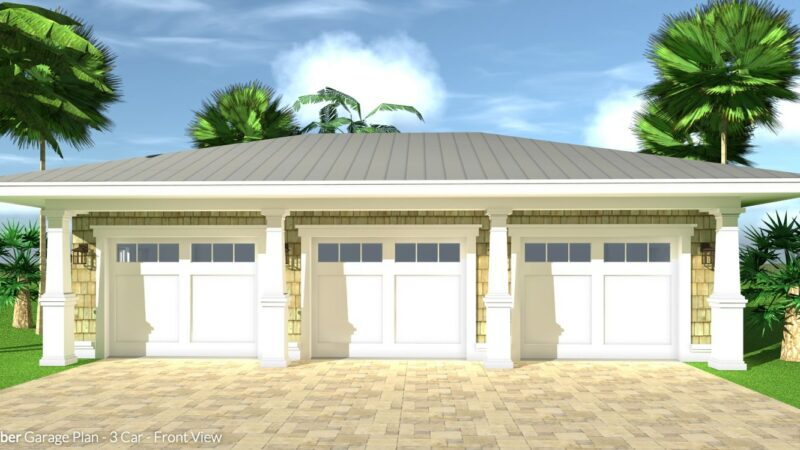 Landlubber Garage Plan - 3 Car