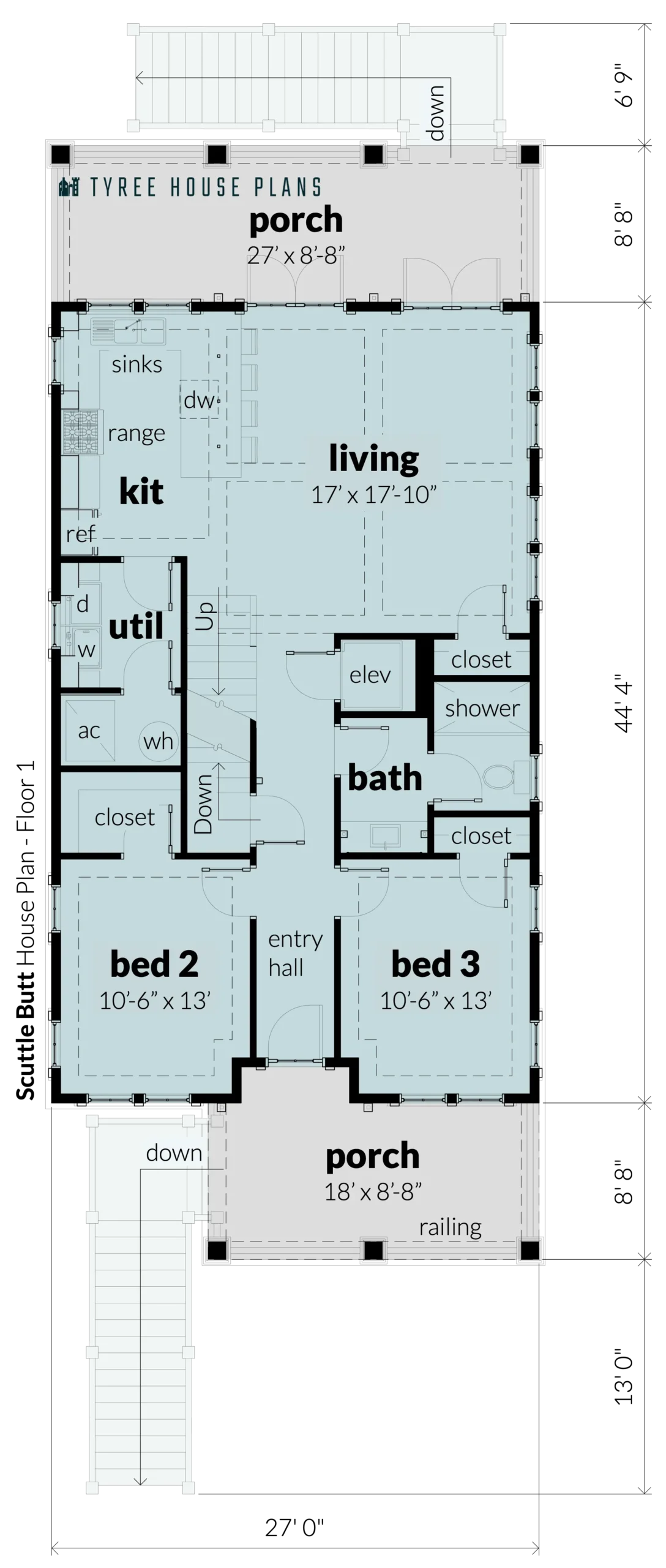 Floor 2 - Scuttle Butt by Tyree House Plans