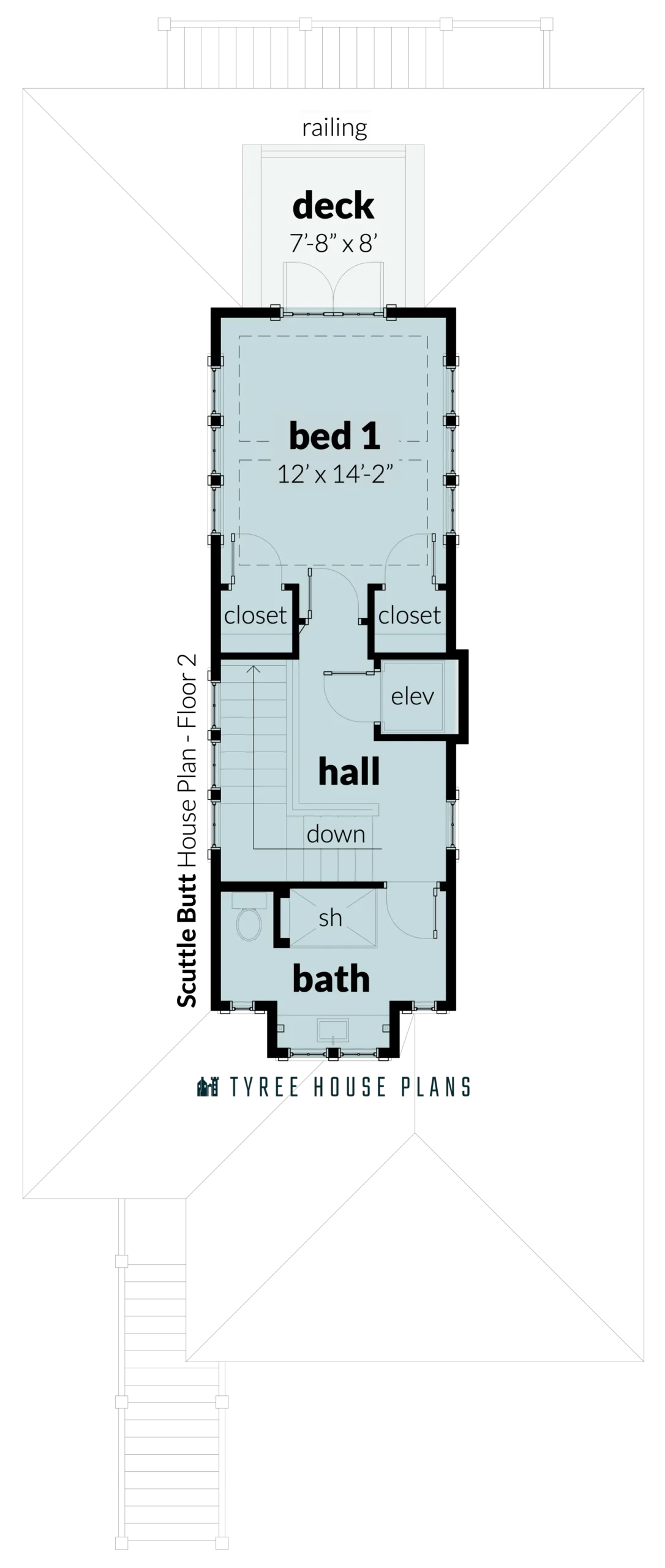 Floor 3 - Scuttle Butt by Tyree House Plans