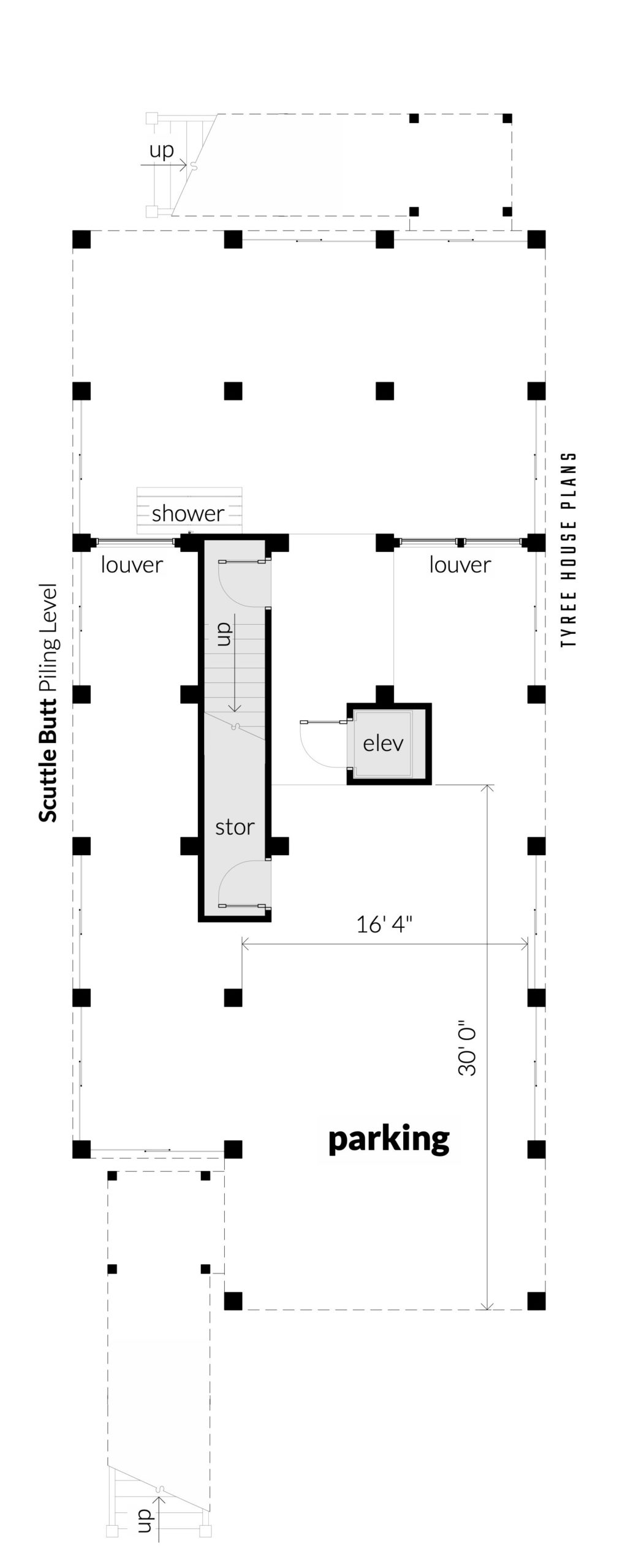 Floor 1 - Scuttle Butt by Tyree House Plans.
