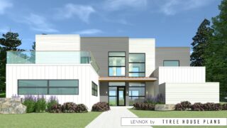 Front of the house. Lennox by Tyree House Plans