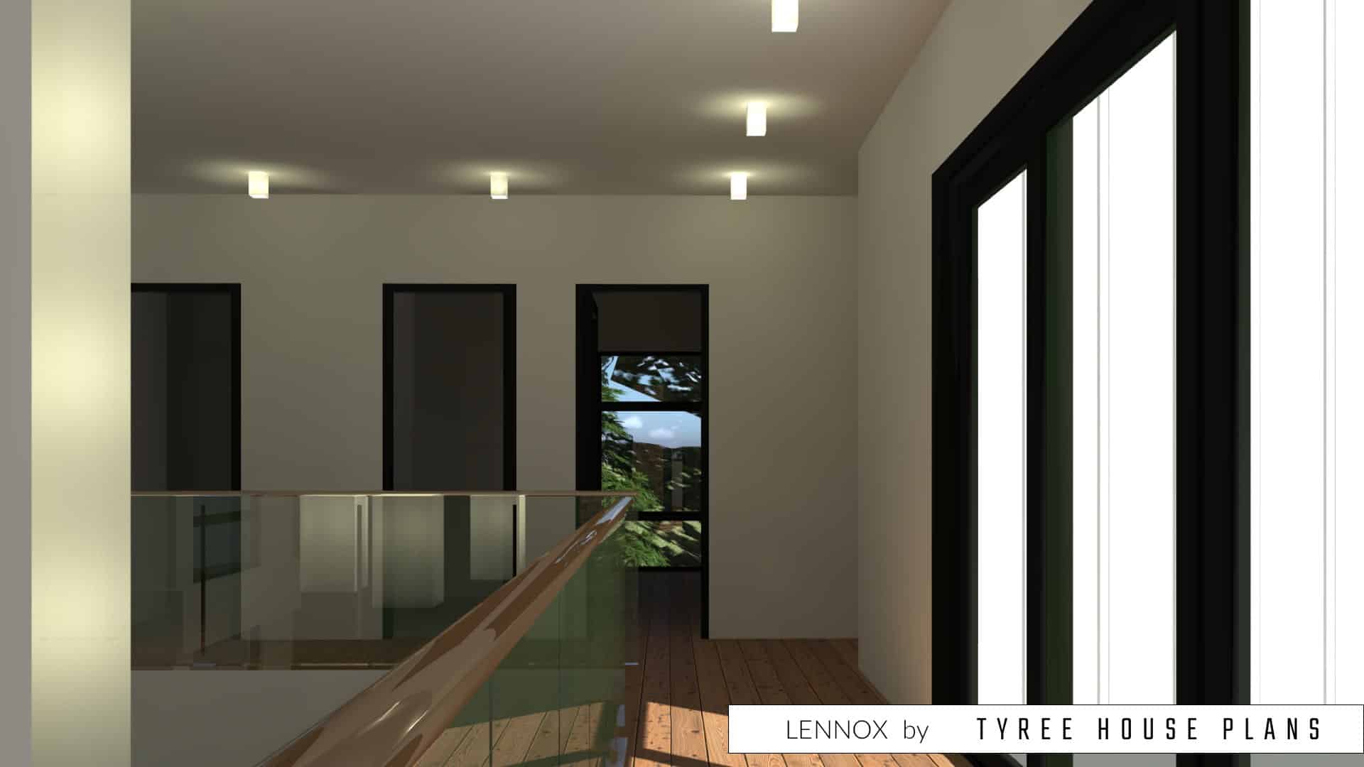 Upstairs hallway. Lennox by Tyree House Plans