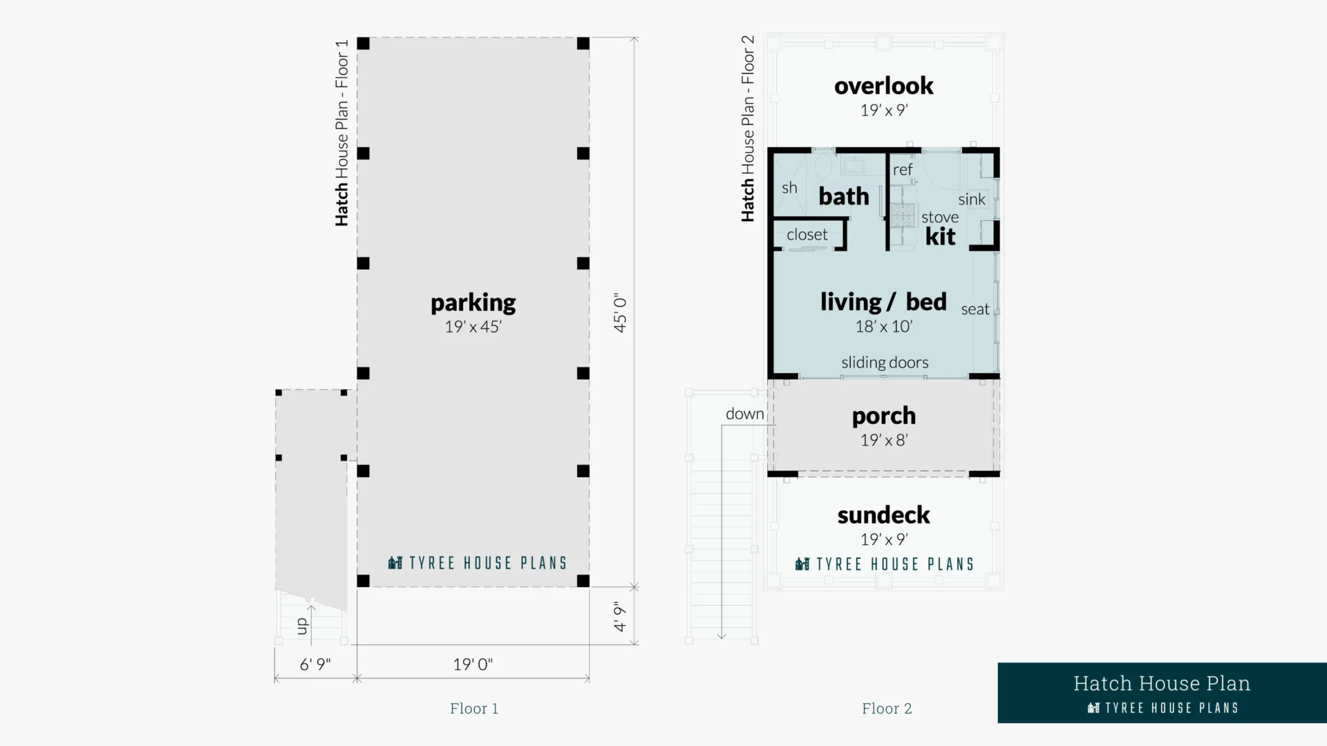 Hatch House Plan Floor Artwork by Tyree House Plans