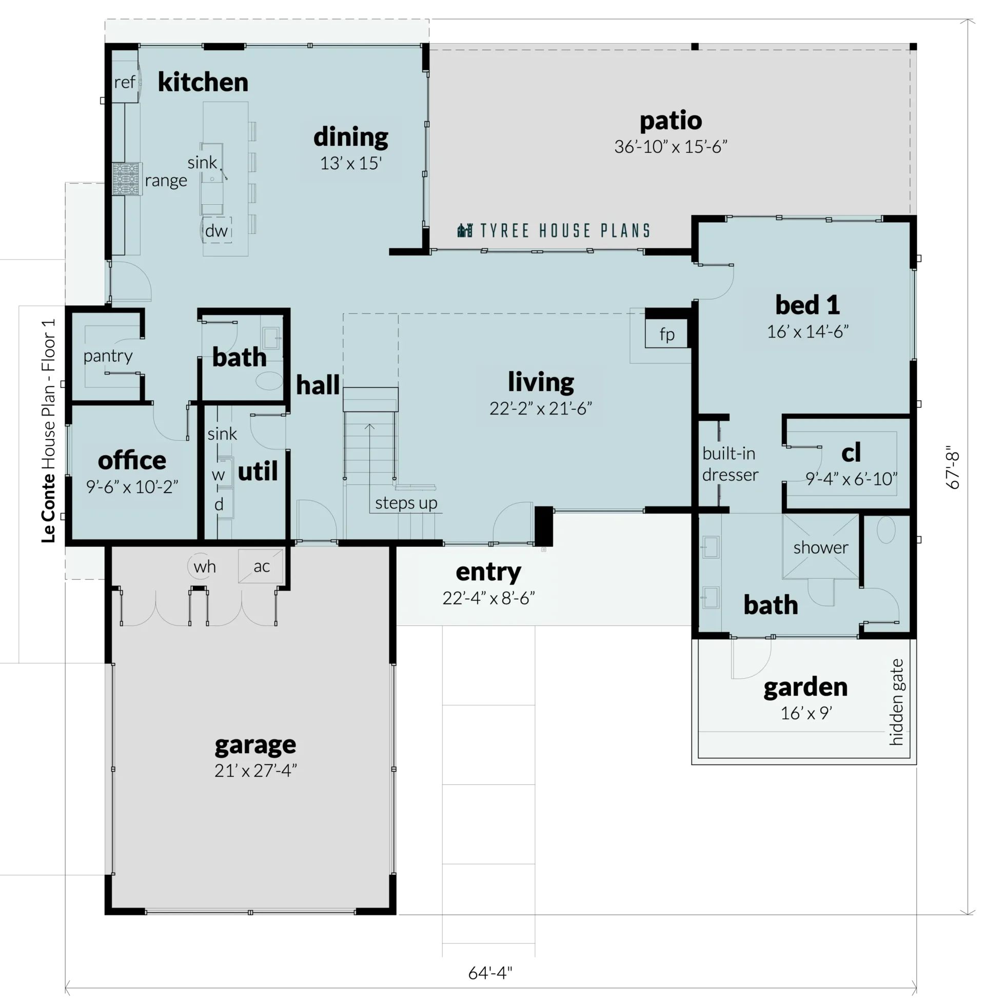 Floor 1 - LeConte by Tyree House Plans