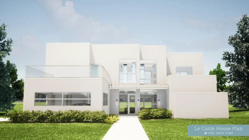 Front - Le Conte House Plan by Tyree House Plans