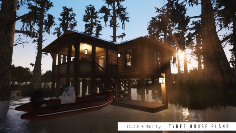 Duck Blind House Plan by Tyree House Plans