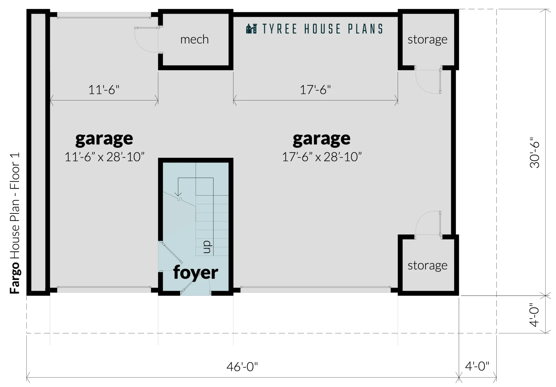 Floor 1 - Fargo by Tyree House Plans