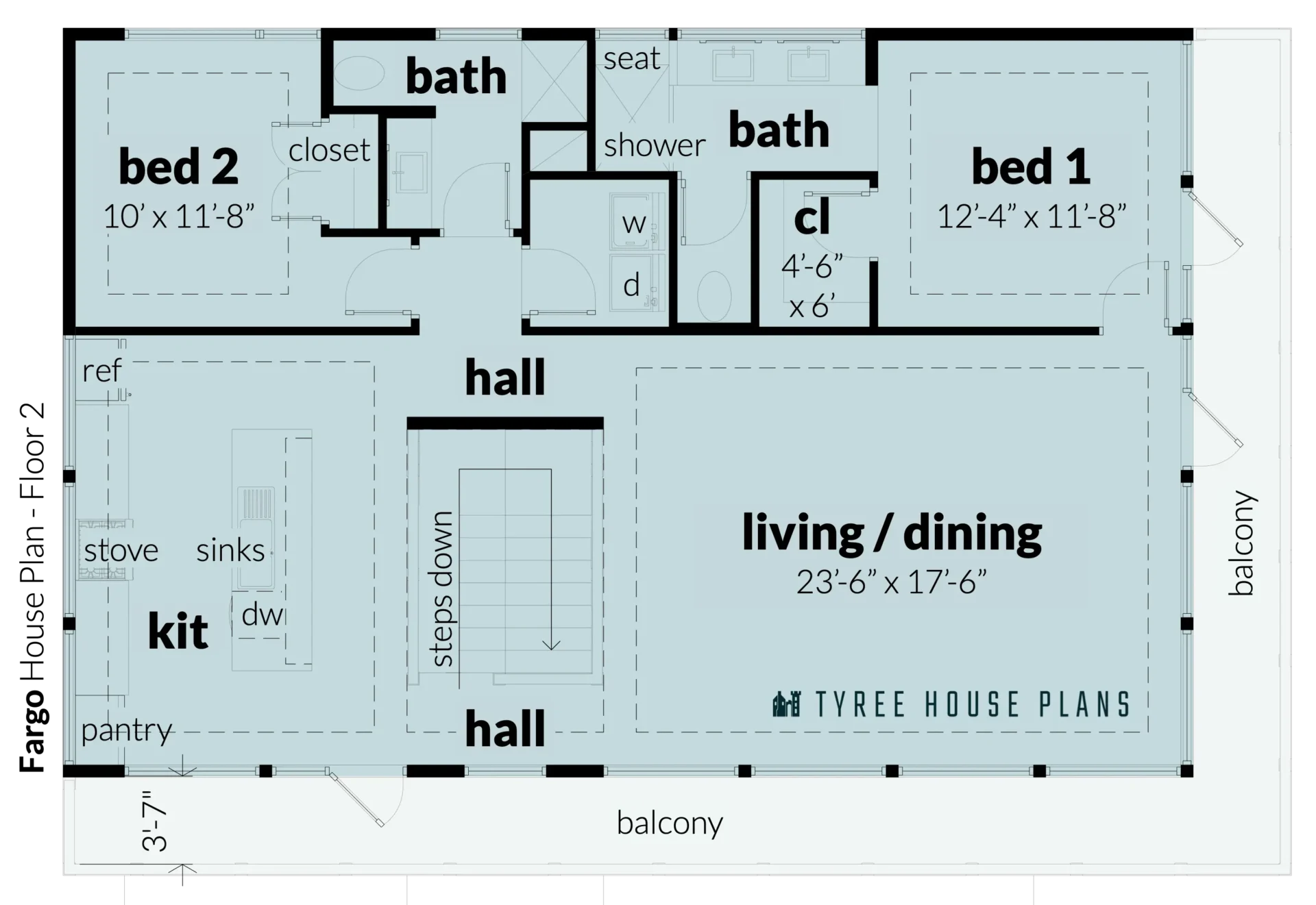 Floor 2 - Fargo by Tyree House Plans