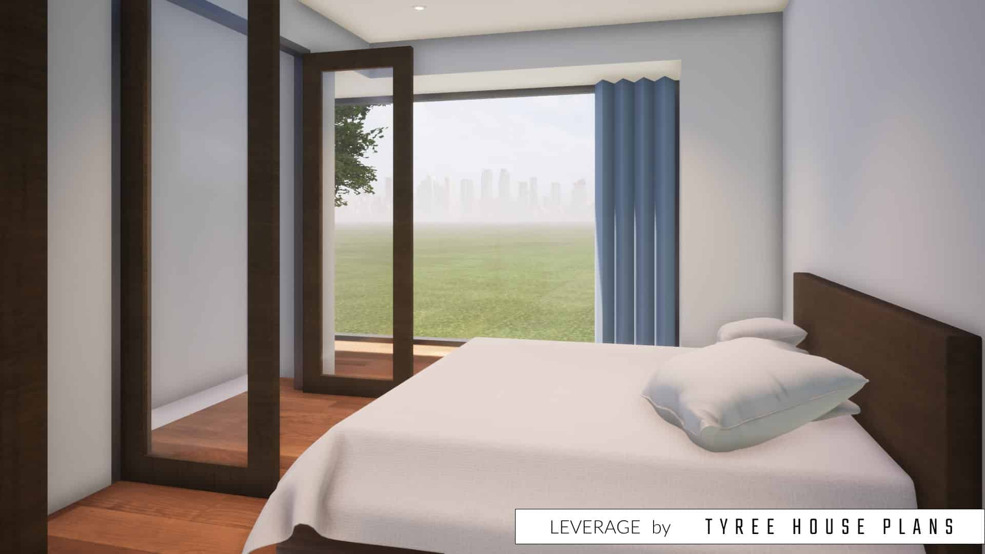 Bedroom. Leverage by Tyree House Plans.