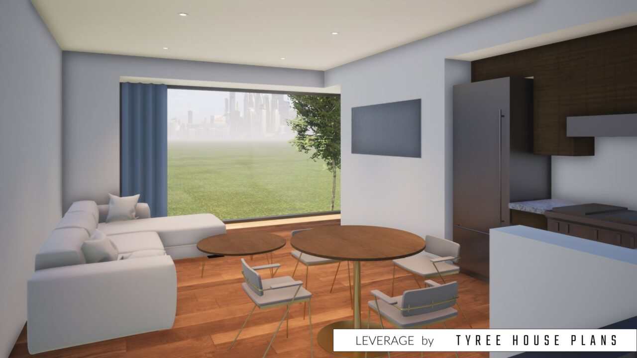 Leverage. Modern Garage Apartment by Tyree House Plans.