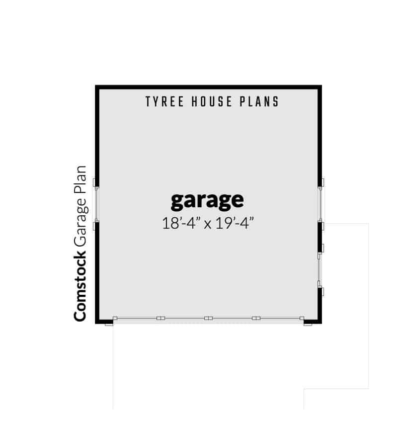 Comstock Garage Plan by Tyree House Plans