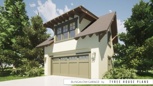 Bungalow Garage Plan by Tyree House Plans