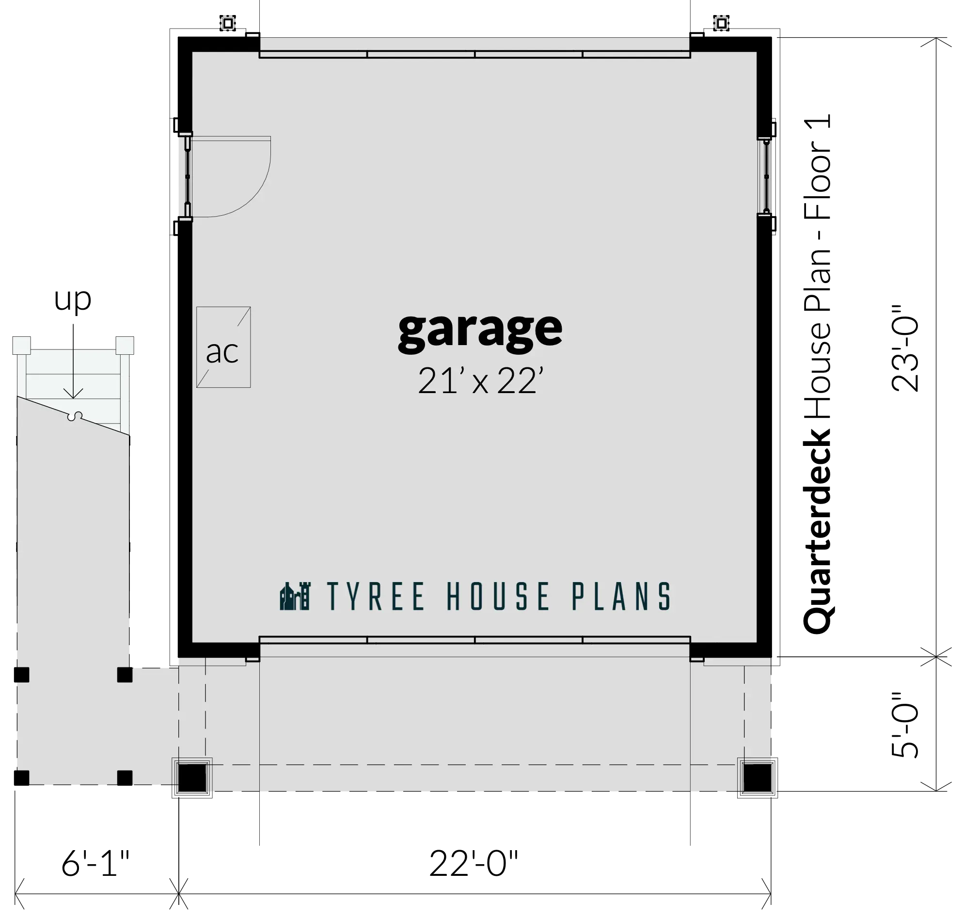 Floor 1 - Quarterdeck by Tyree House Plans