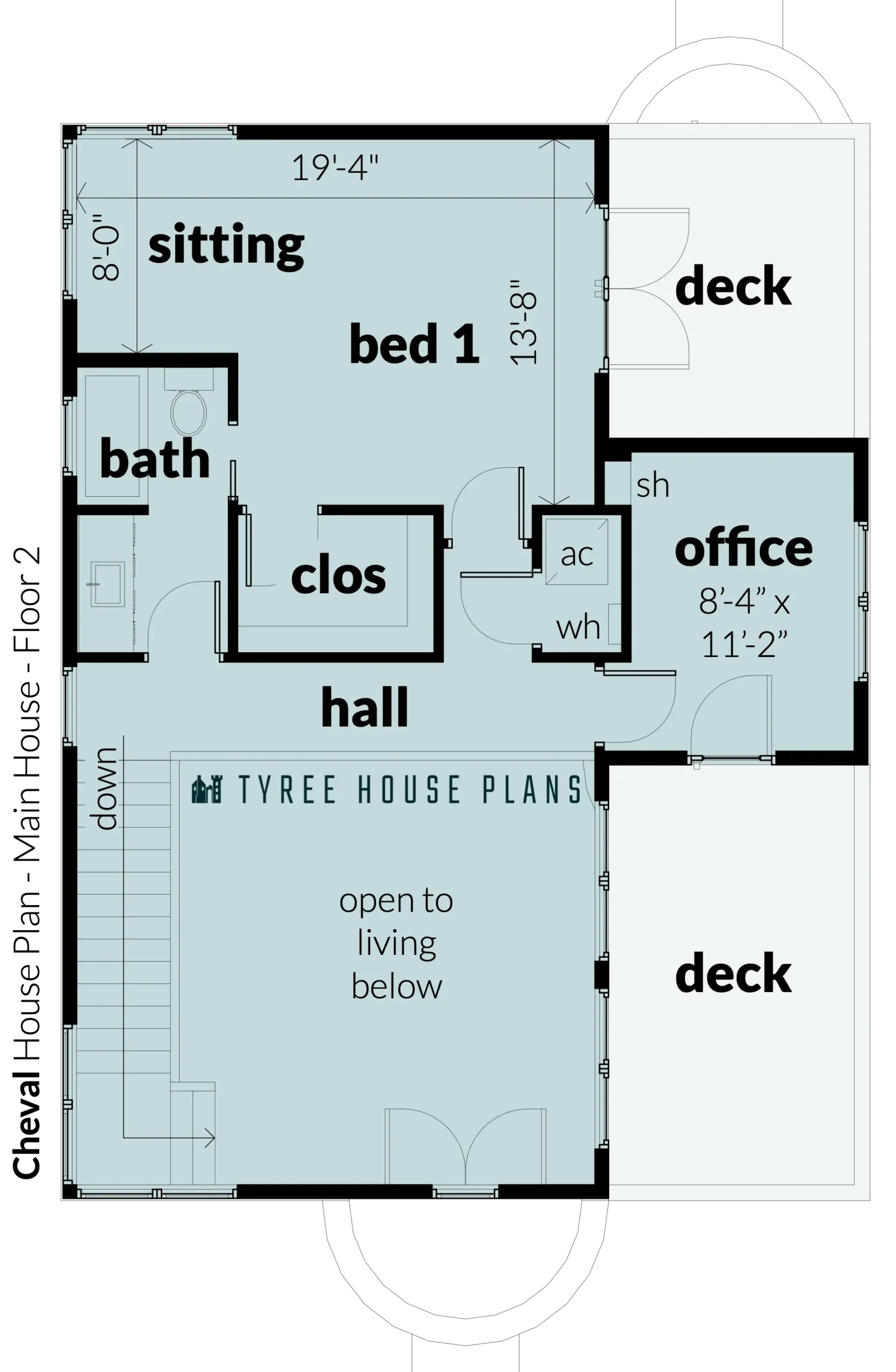 Floor 2 - Main House - Cheval by Tyree House Plans