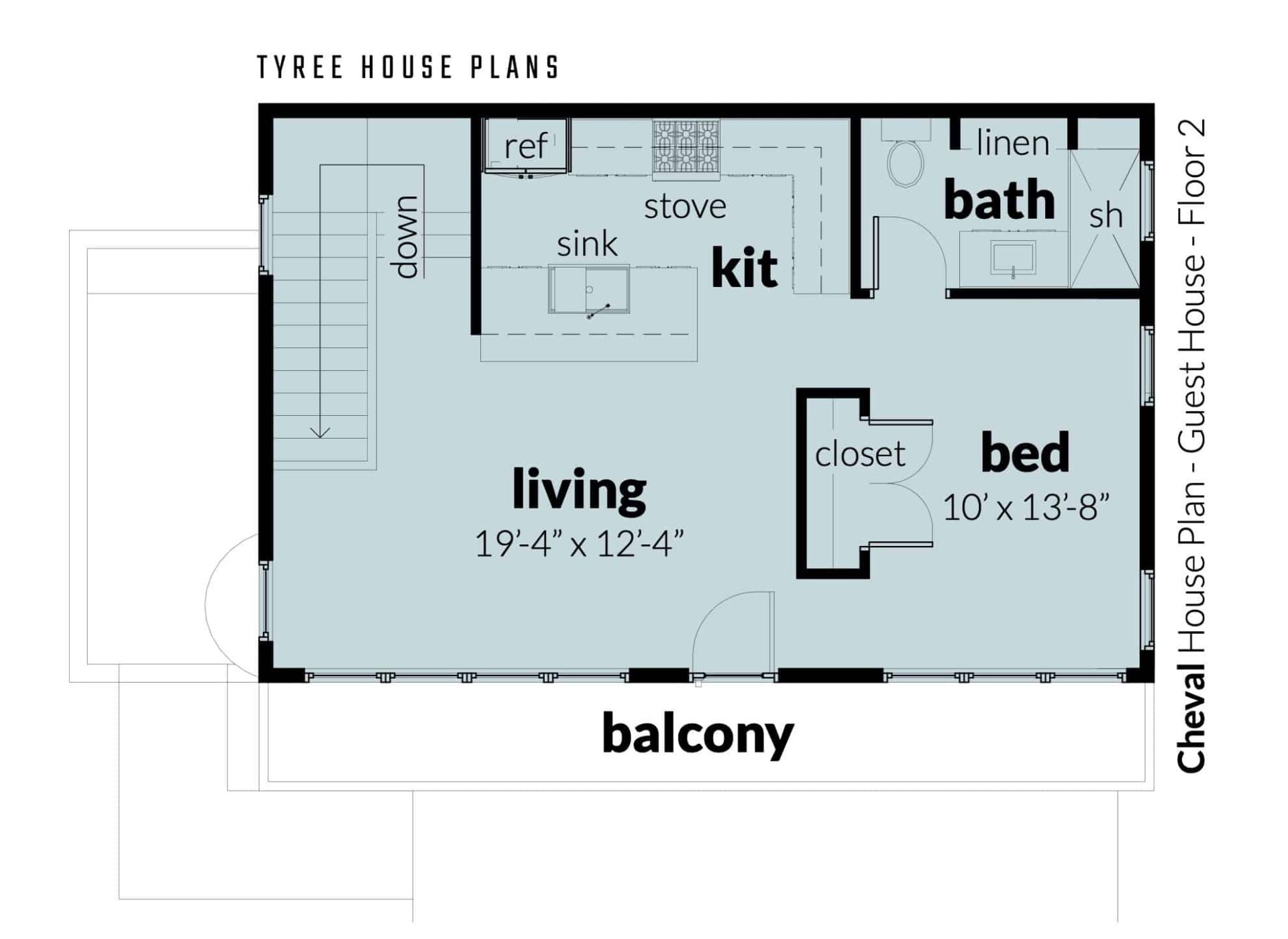 Art Deco Main House With Guest House Plans In PDF Format 