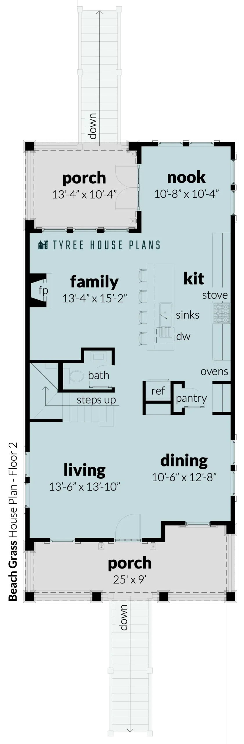 Floor 2 - Beach Grass by Tyree House Plans