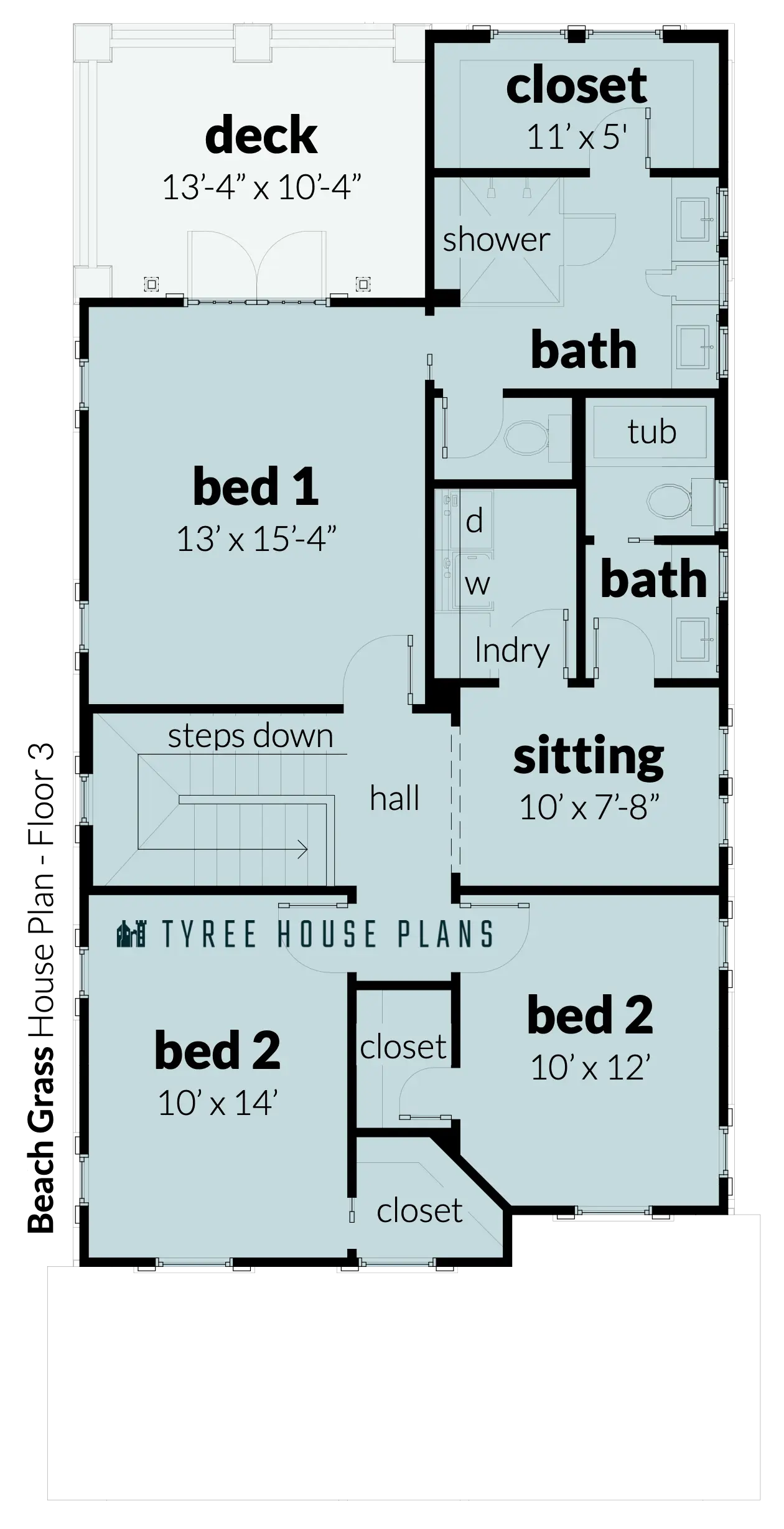 Floor 3 - Beach Grass by Tyree House Plans